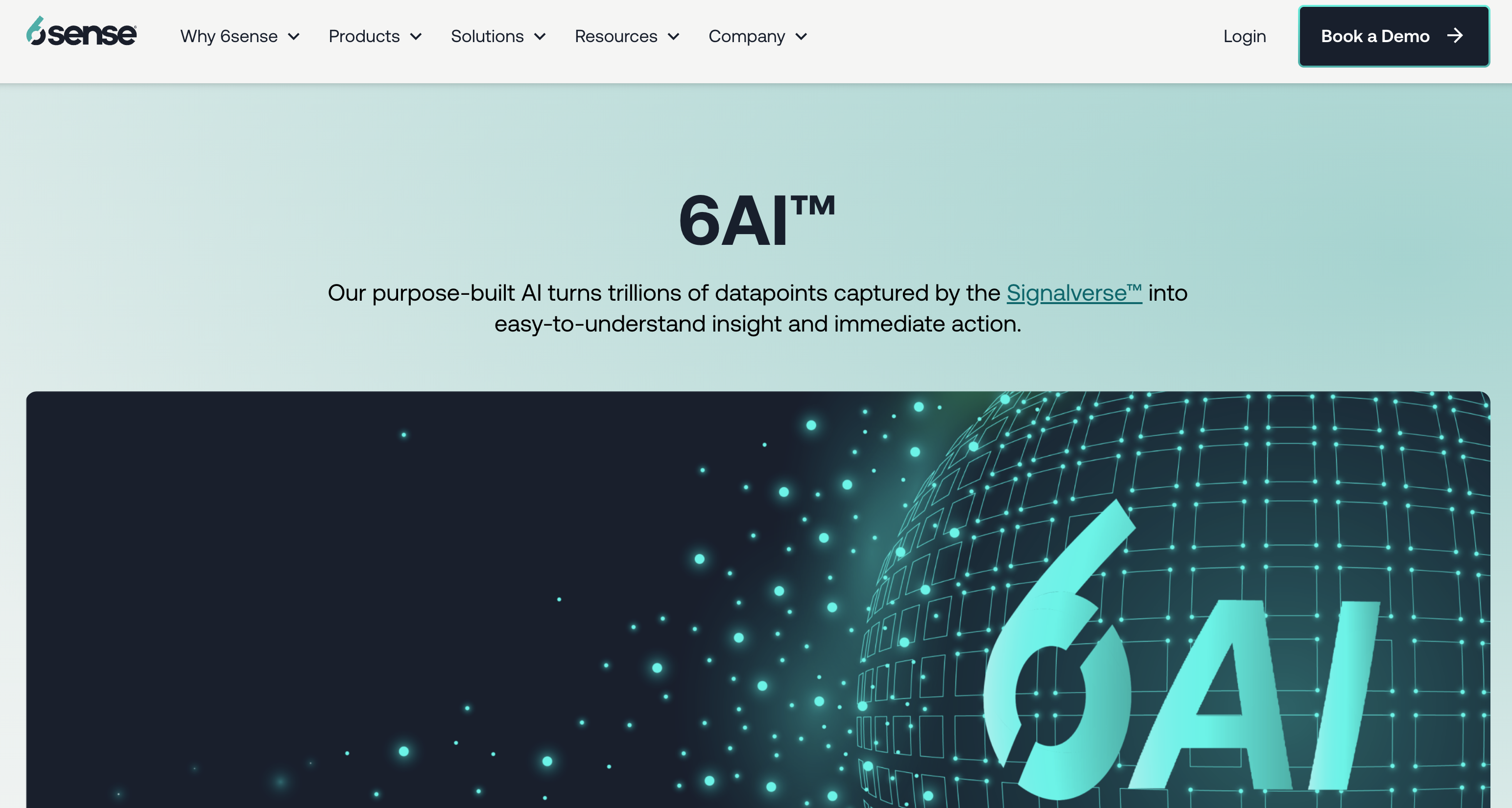 6AI by 6sense - Screenshot showing the interface and features of this AI tool