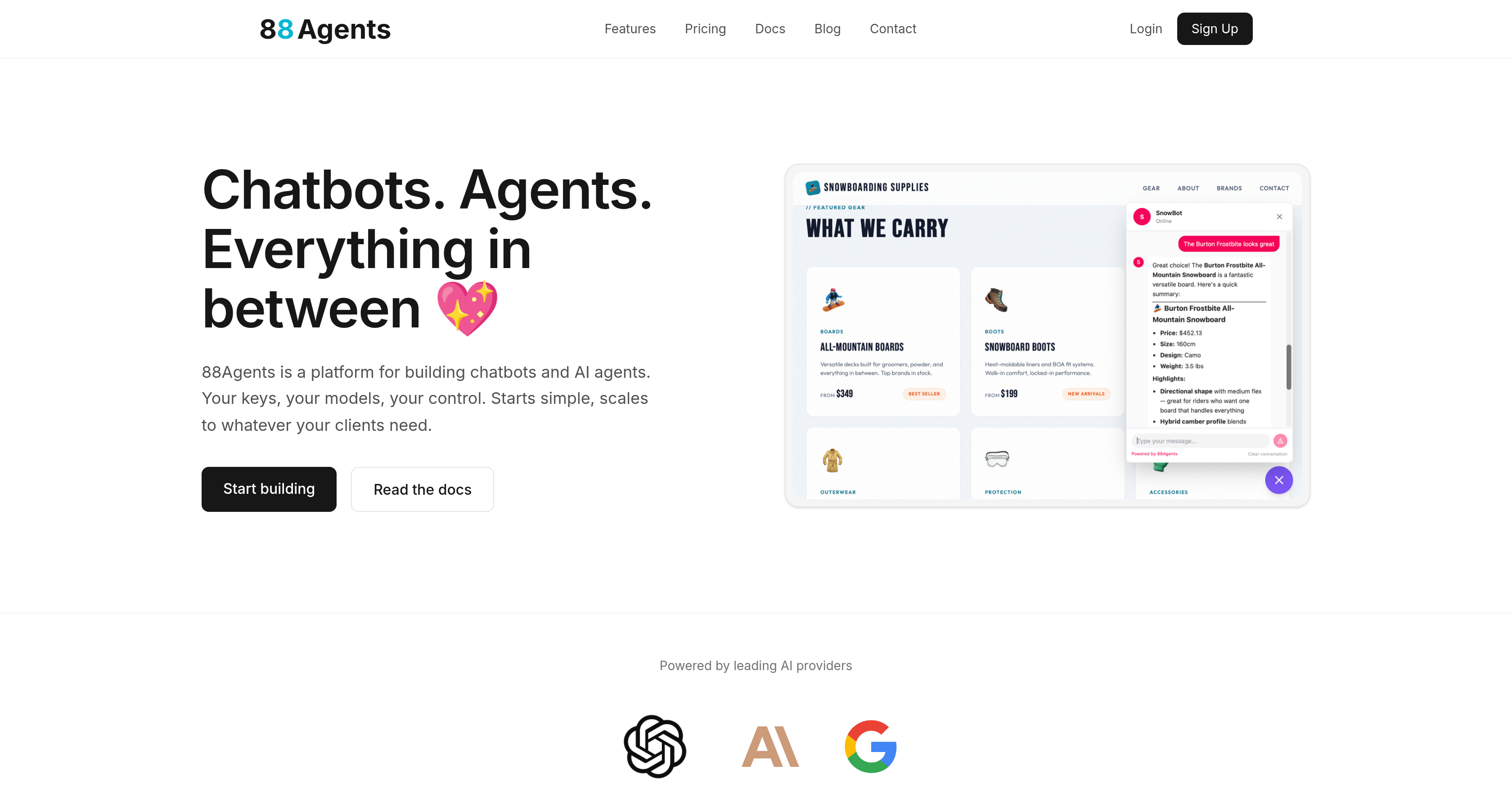88Agents - Screenshot showing the interface and features of this AI tool