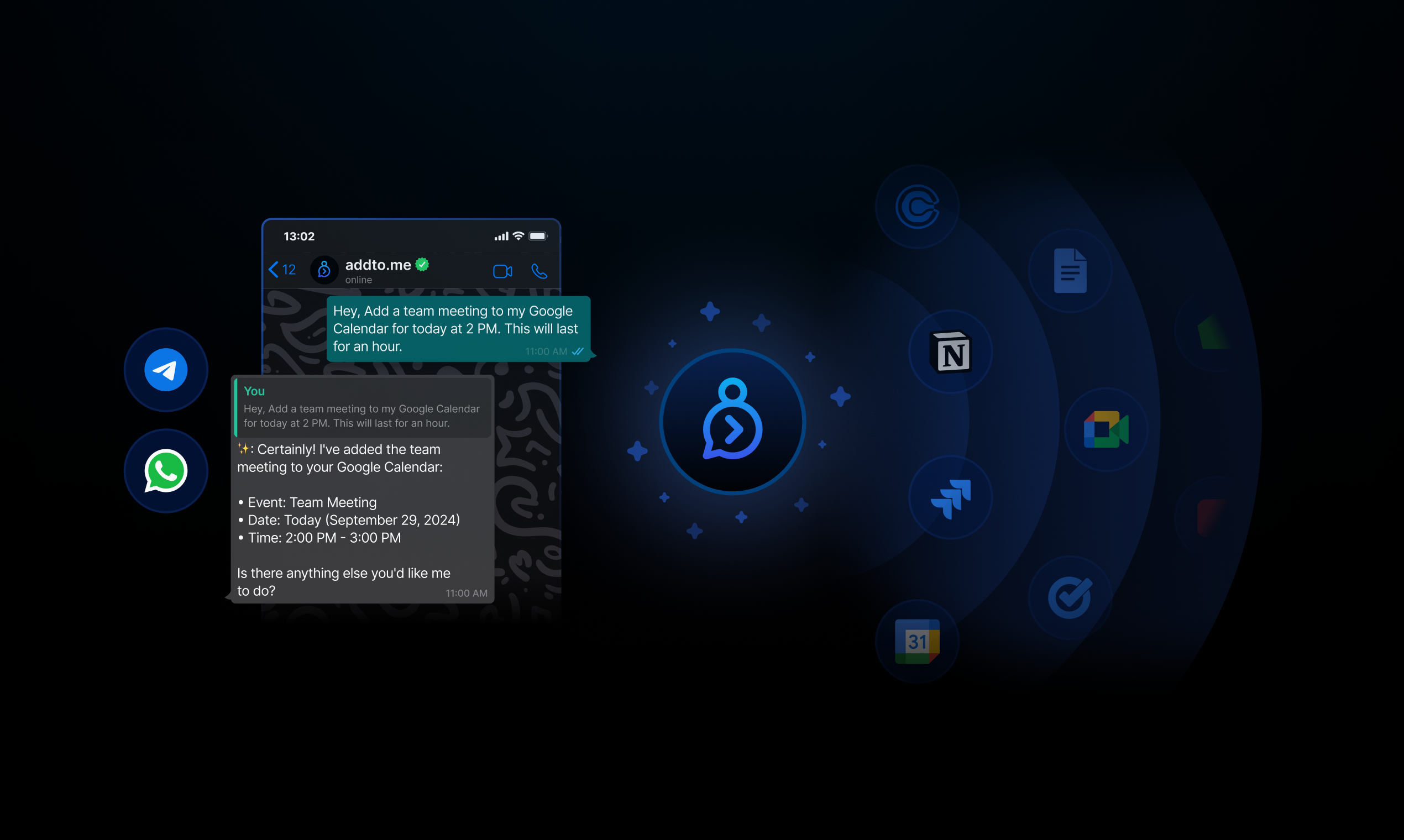 addto.me - Screenshot showing the interface and features of this AI tool