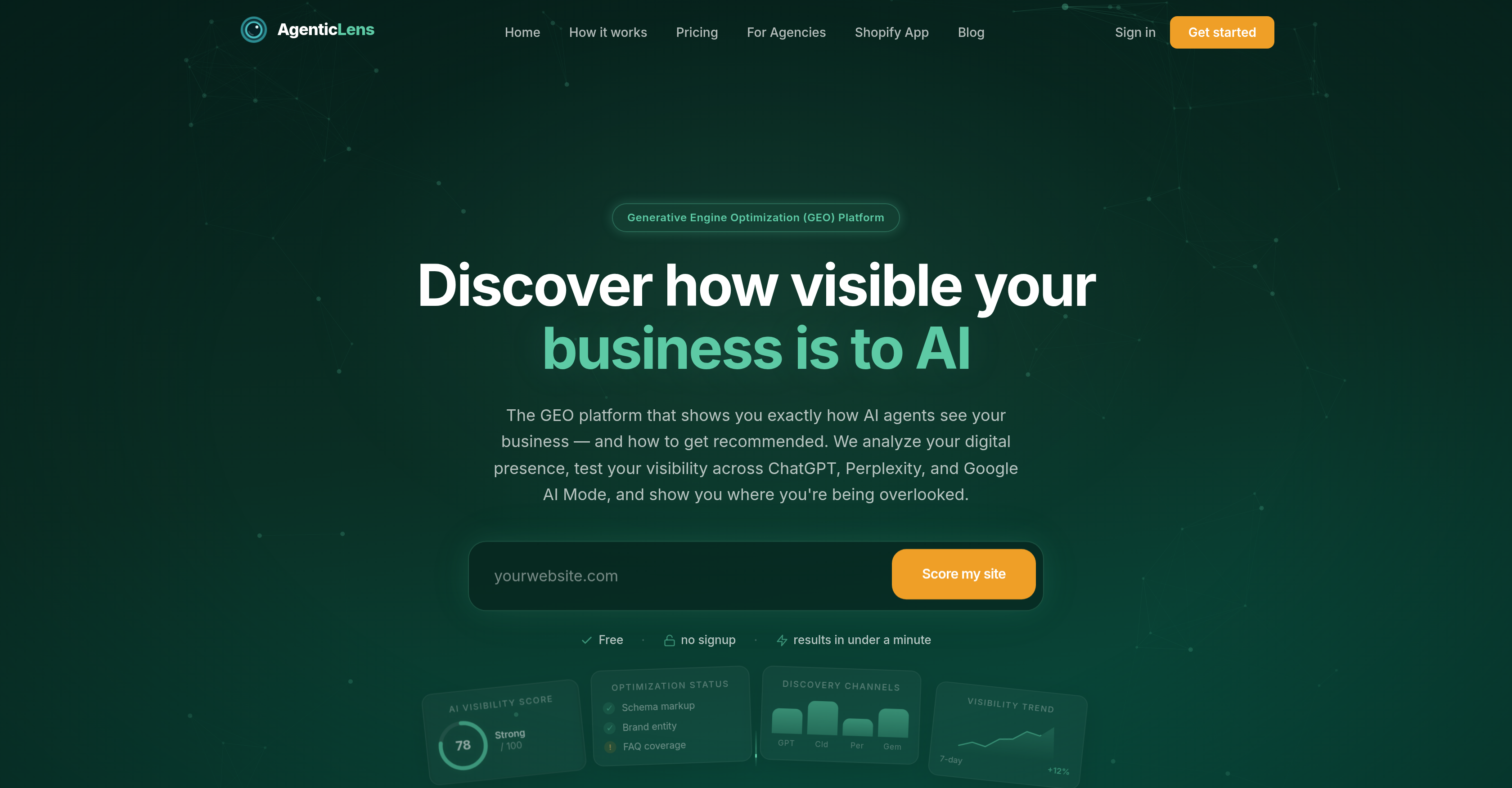 AgenticLens - Screenshot showing the interface and features of this AI tool
