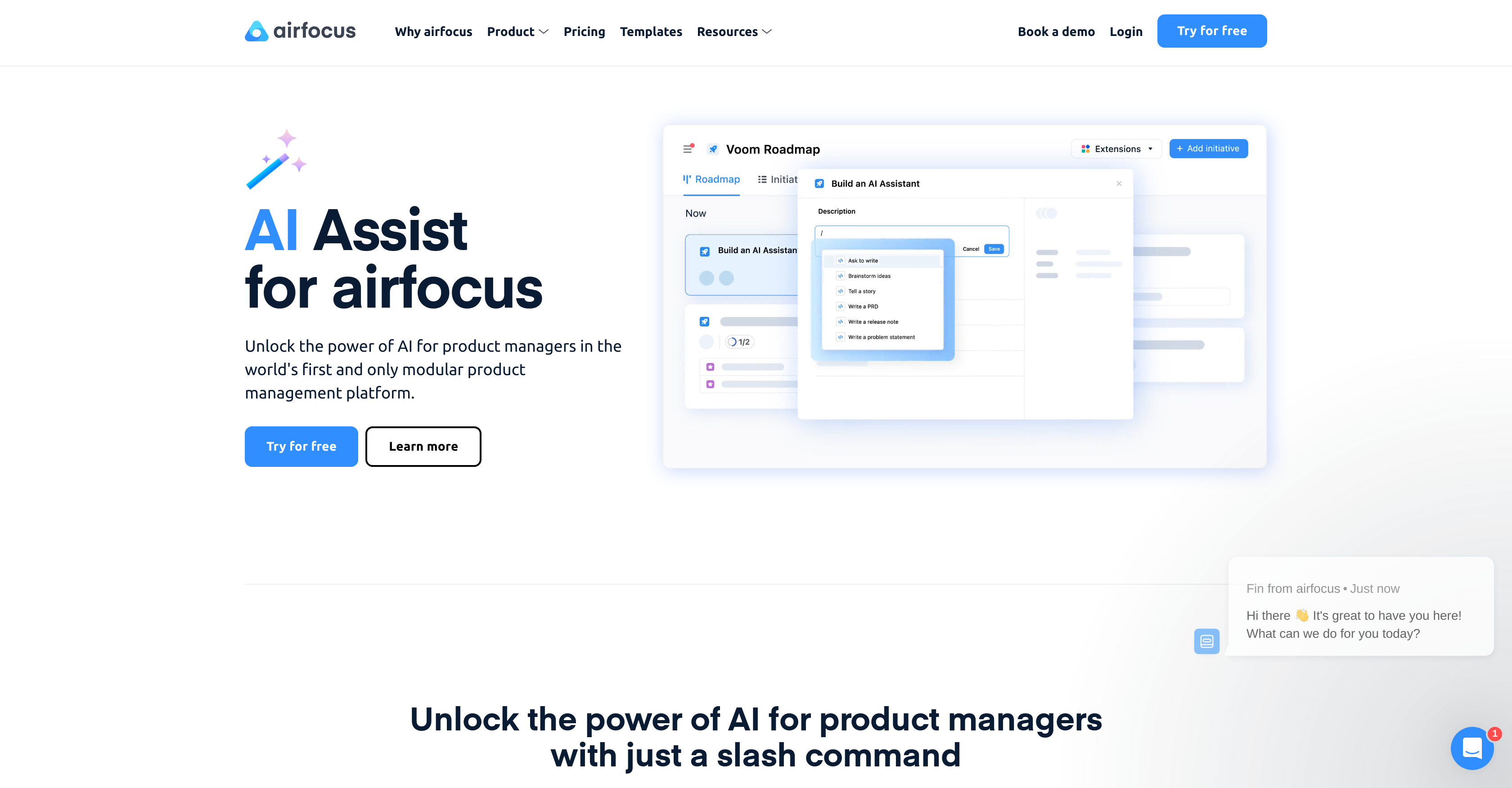AI Assist by airfocus - Screenshot showing the interface and features of this AI tool
