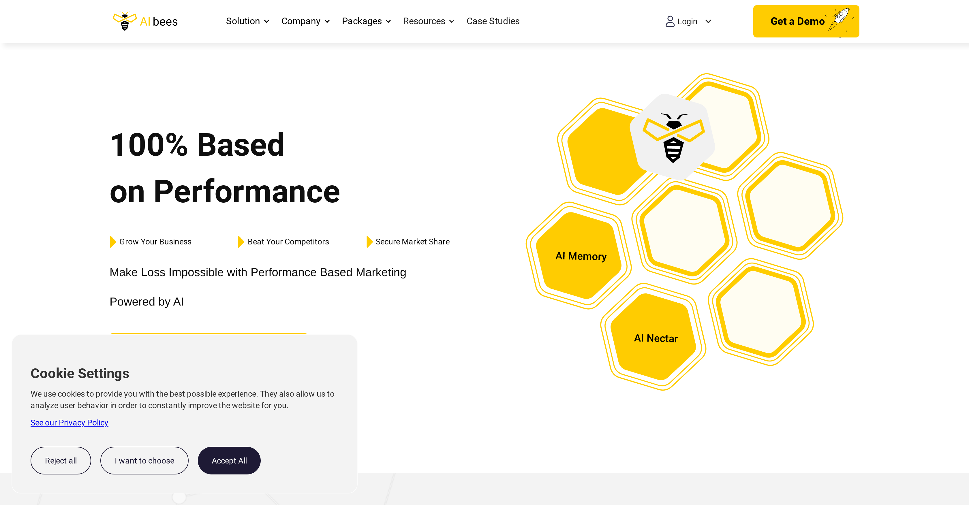 AI Bees - Screenshot showing the interface and features of this AI tool