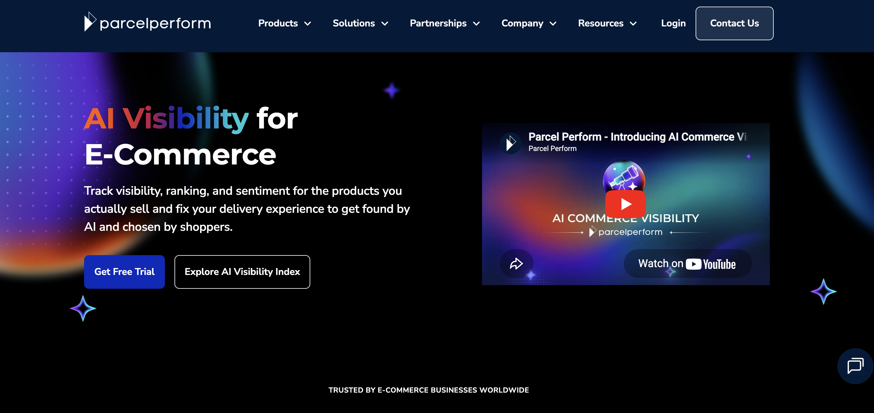 AI Commerce Visibility by Parcel Perform - Screenshot showing the interface and features of this AI tool