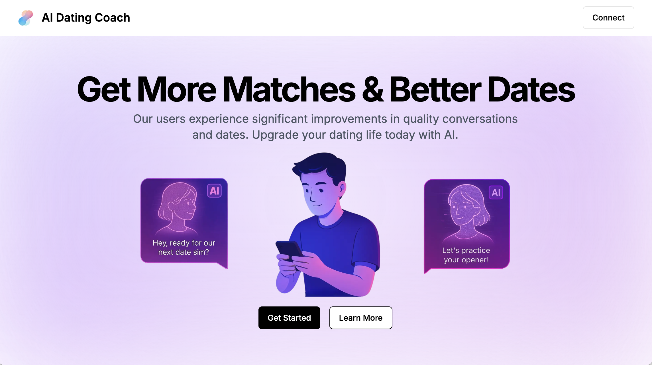 AI Dating Coach - Screenshot showing the interface and features of this AI tool