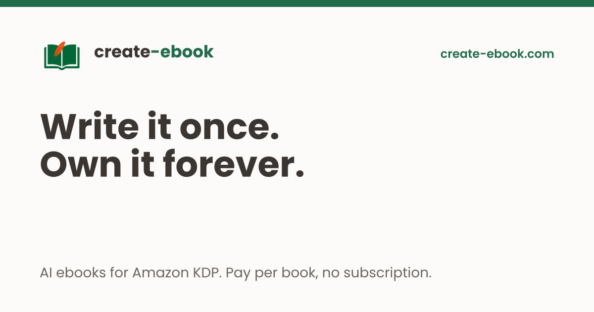 create-ebook - Screenshot showing the interface and features of this AI tool
