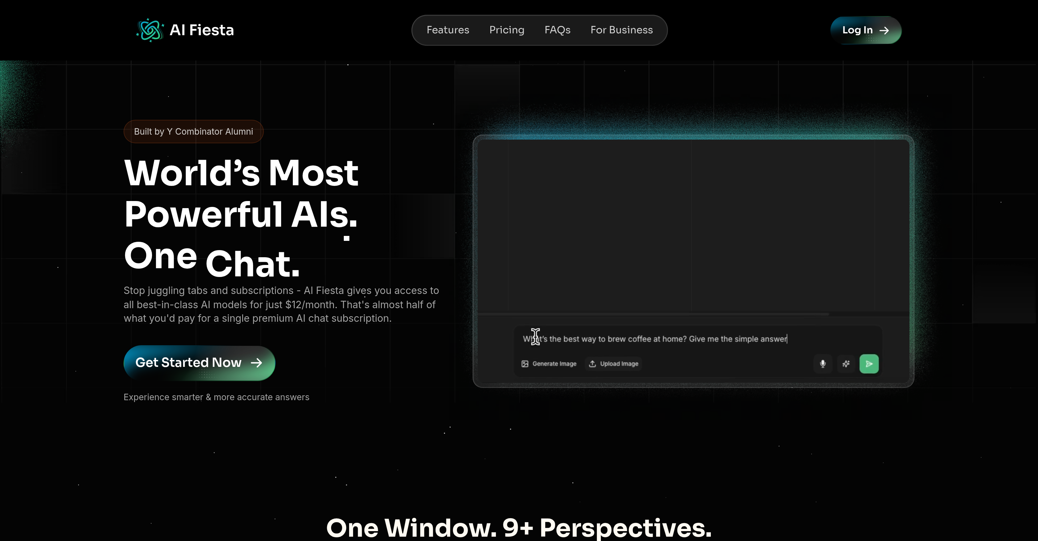 AI Fiesta - Screenshot showing the interface and features of this AI tool