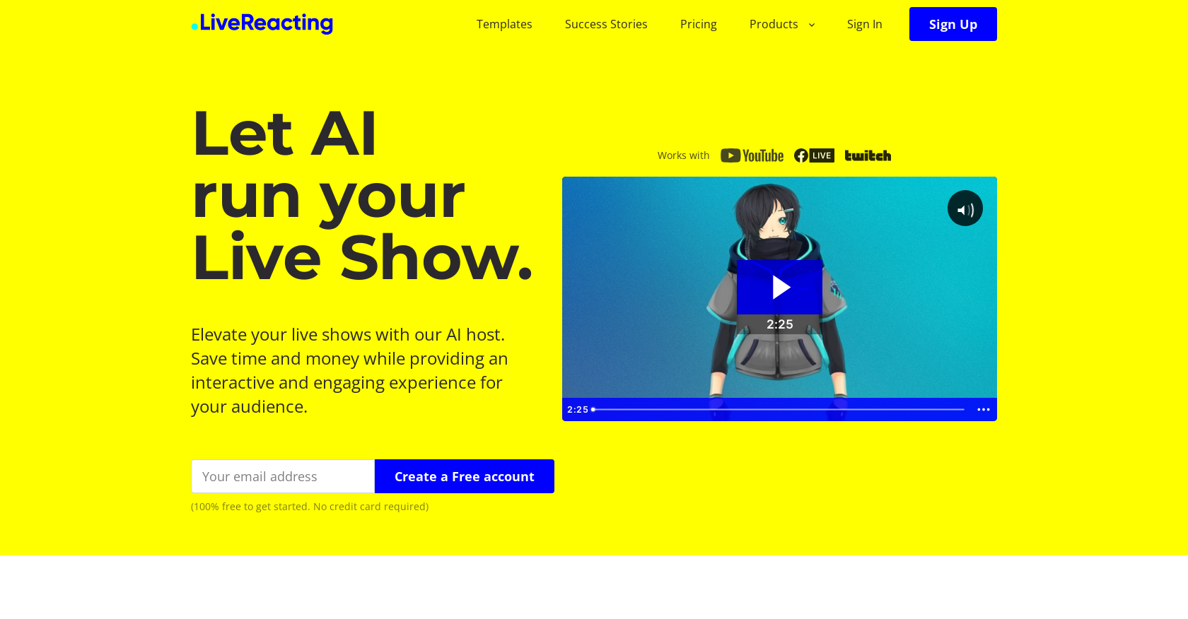 AI Host - Screenshot showing the interface and features of this AI tool