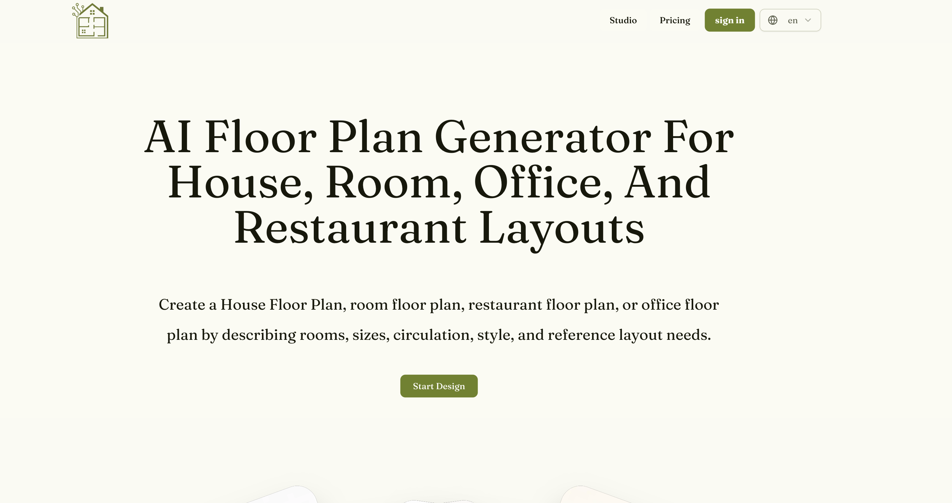 AI House Plan - Screenshot showing the interface and features of this AI tool