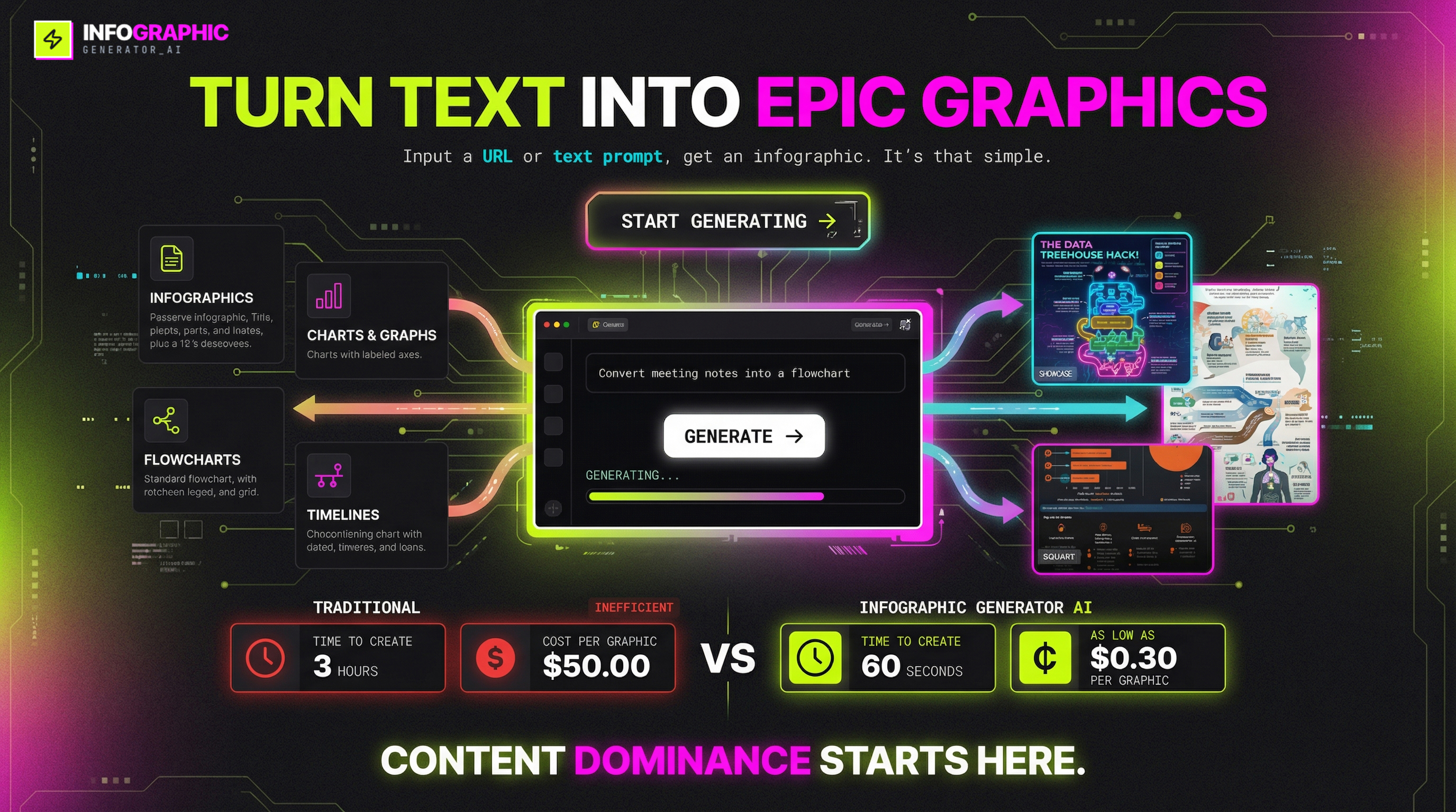 AI Infographic Generator - Screenshot showing the interface and features of this AI tool