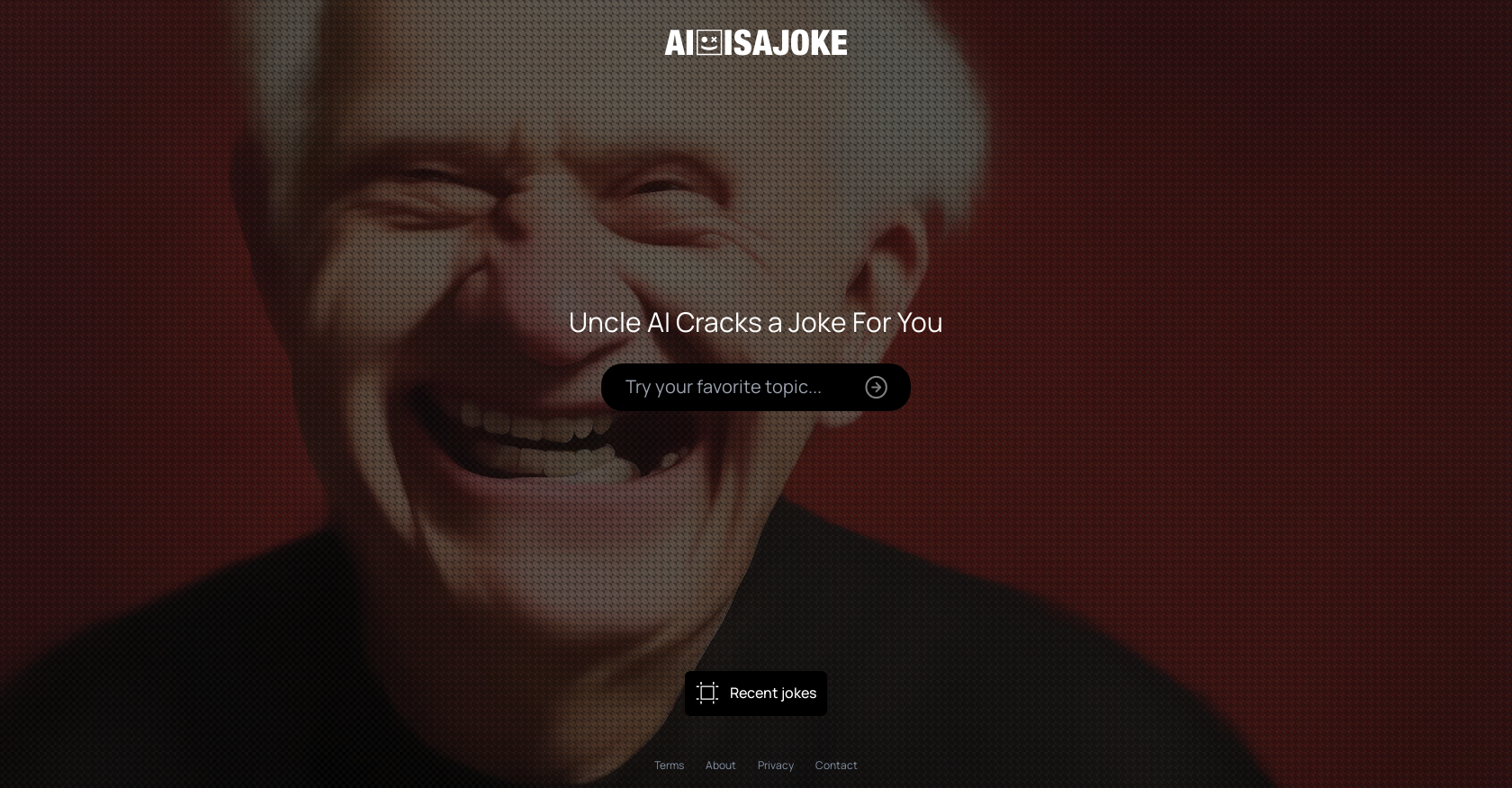AI Is A Joke - Screenshot showing the interface and features of this AI tool
