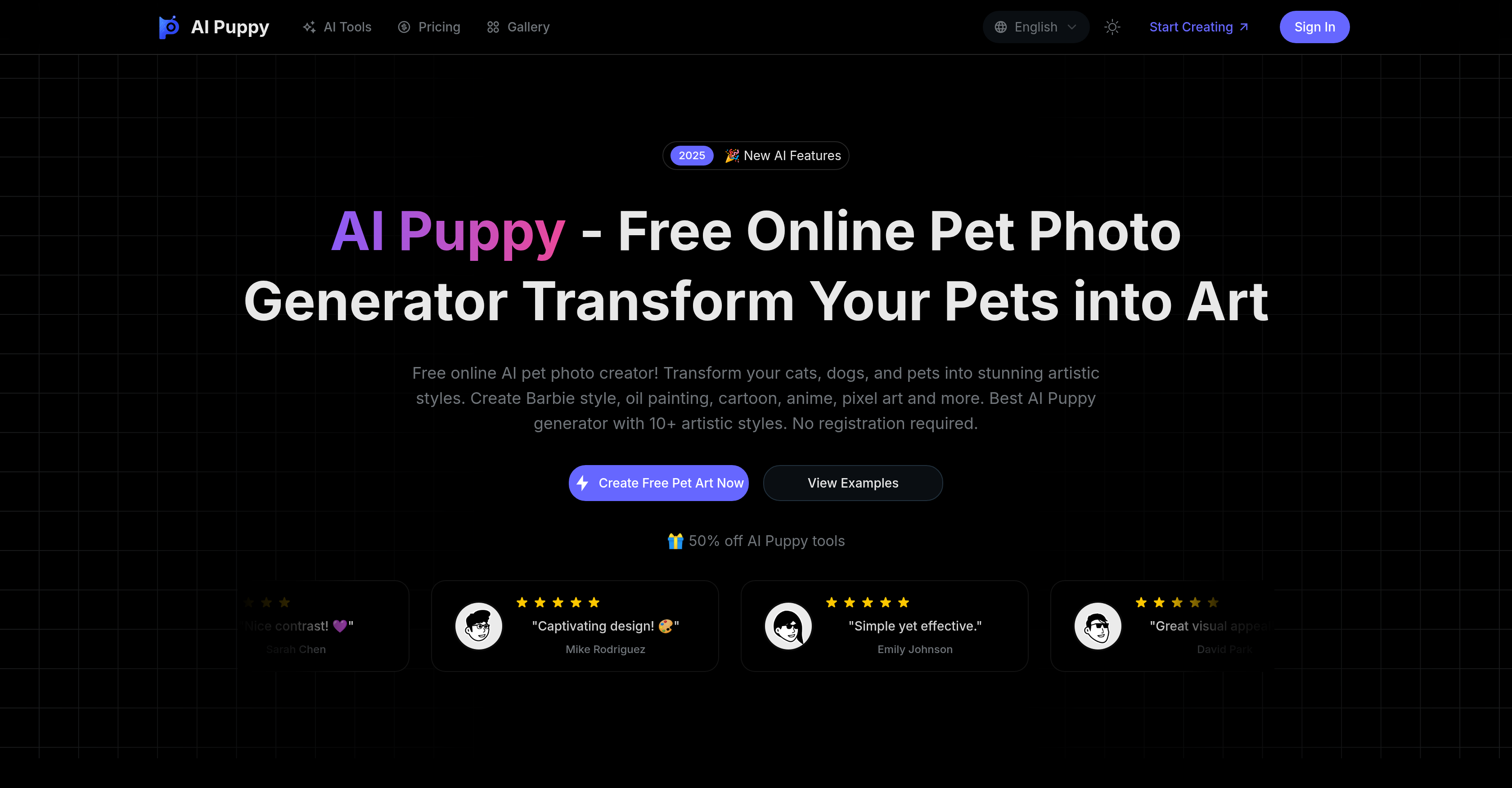 AI Puppy - Screenshot showing the interface and features of this AI tool