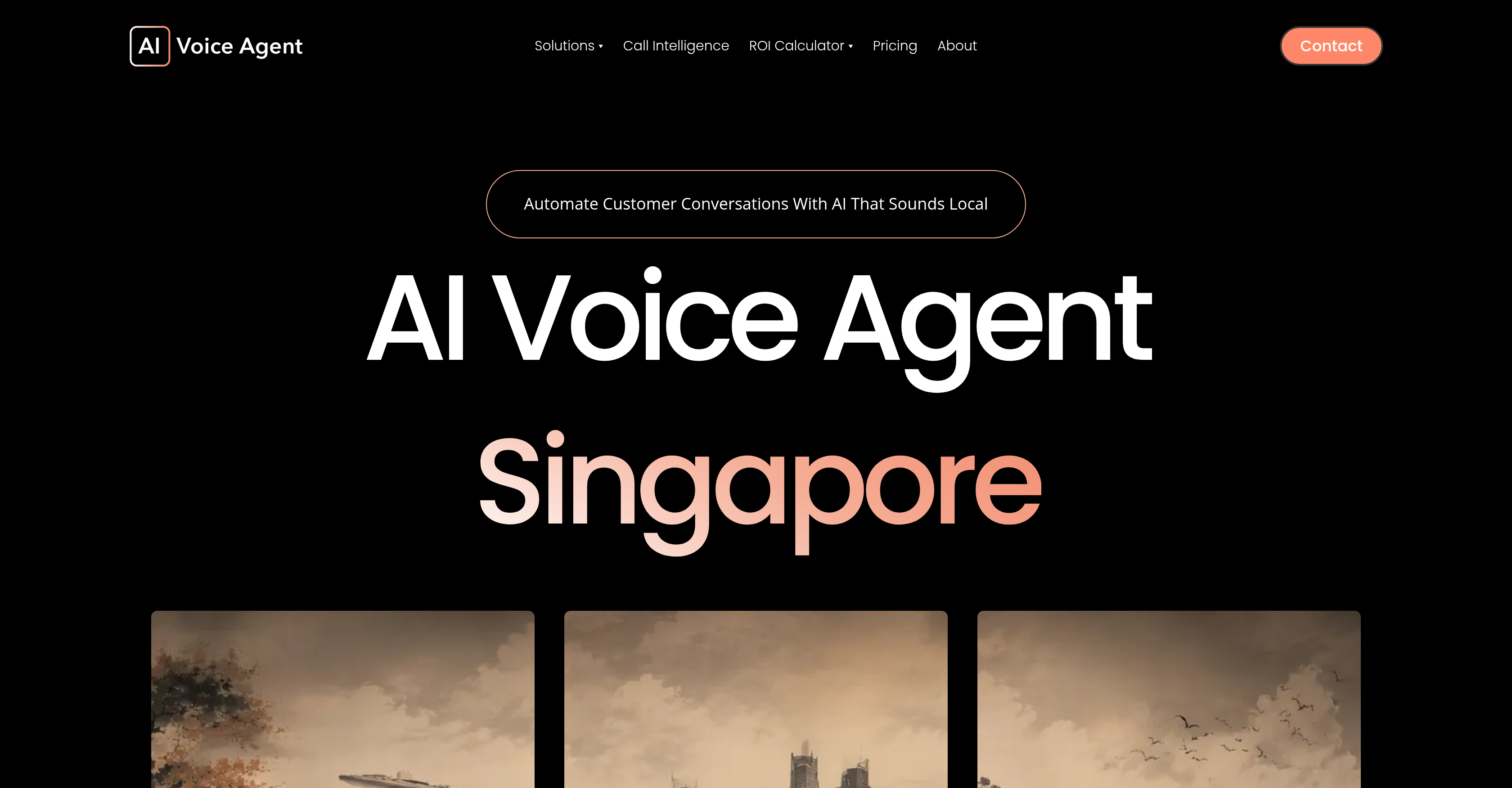 AI Voice Agent Singapore - Screenshot showing the interface and features of this AI tool