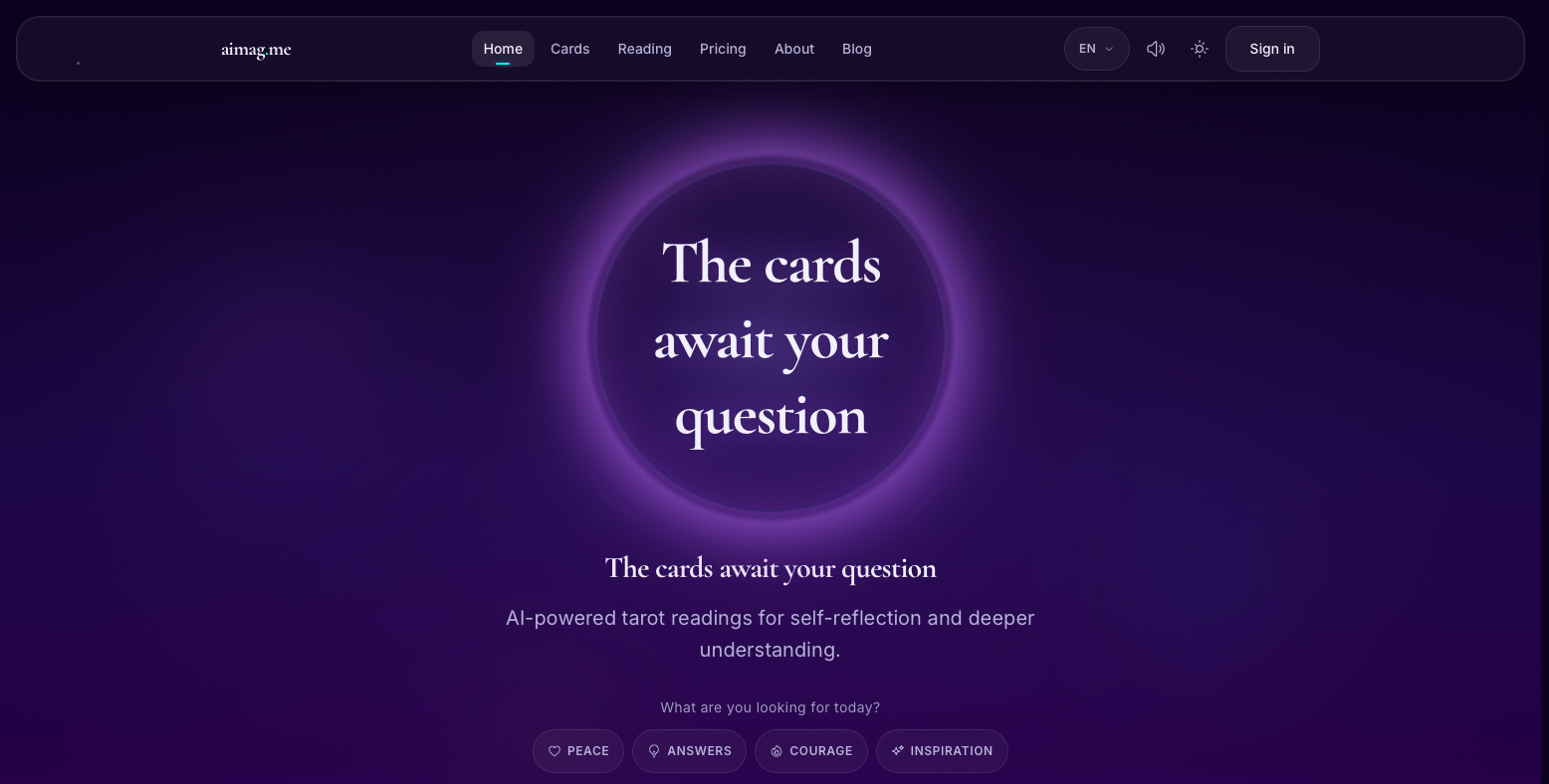 aimag.me - Screenshot showing the interface and features of this AI tool
