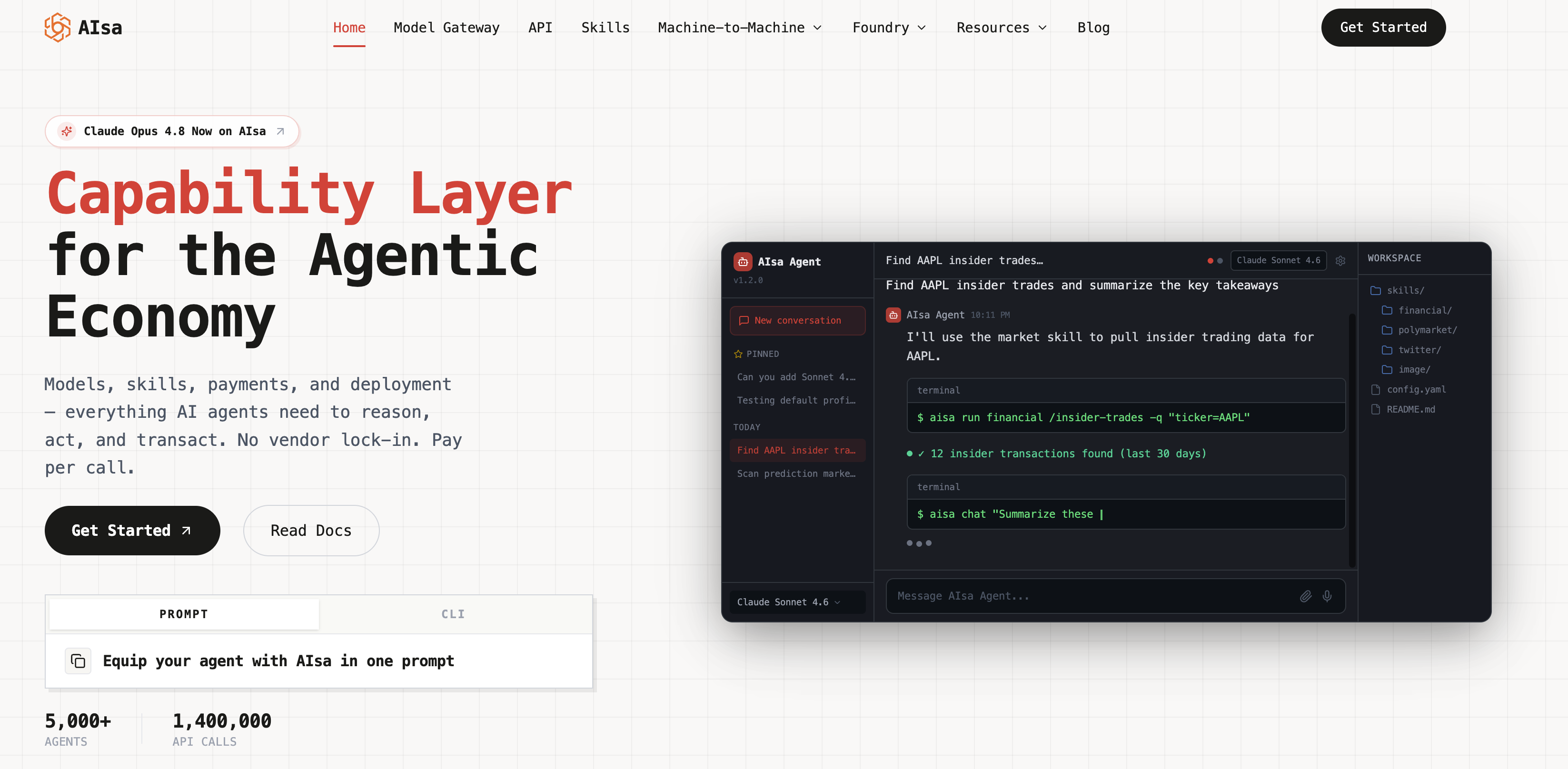 AIsa - Screenshot showing the interface and features of this AI tool