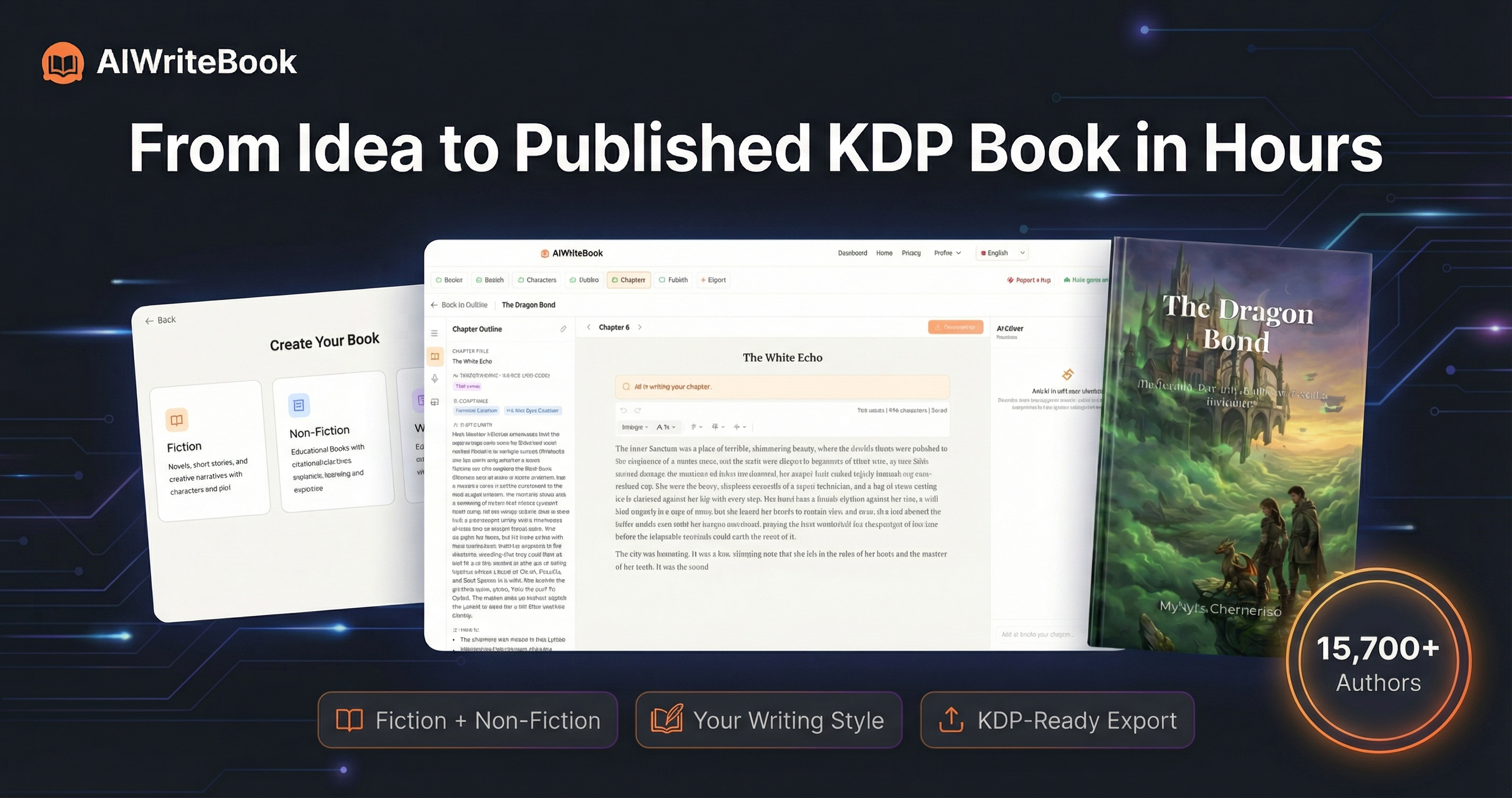 AIWriteBook - Screenshot showing the interface and features of this AI tool