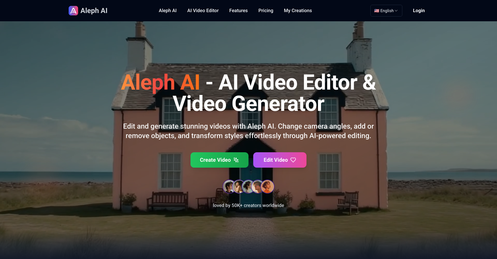 AlephAI.app - Screenshot showing the interface and features of this AI tool