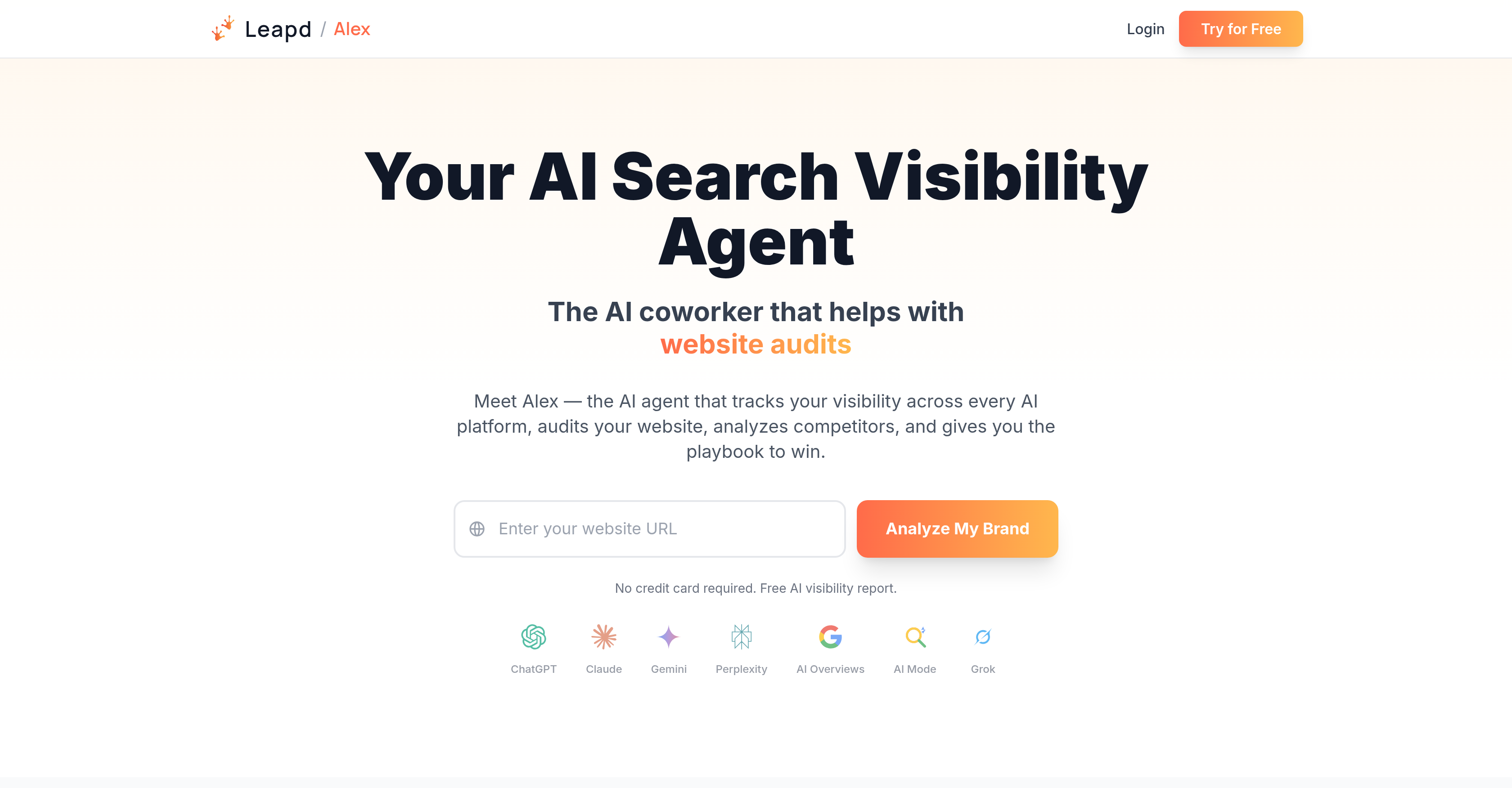 Alex by LEAPD - Screenshot showing the interface and features of this AI tool