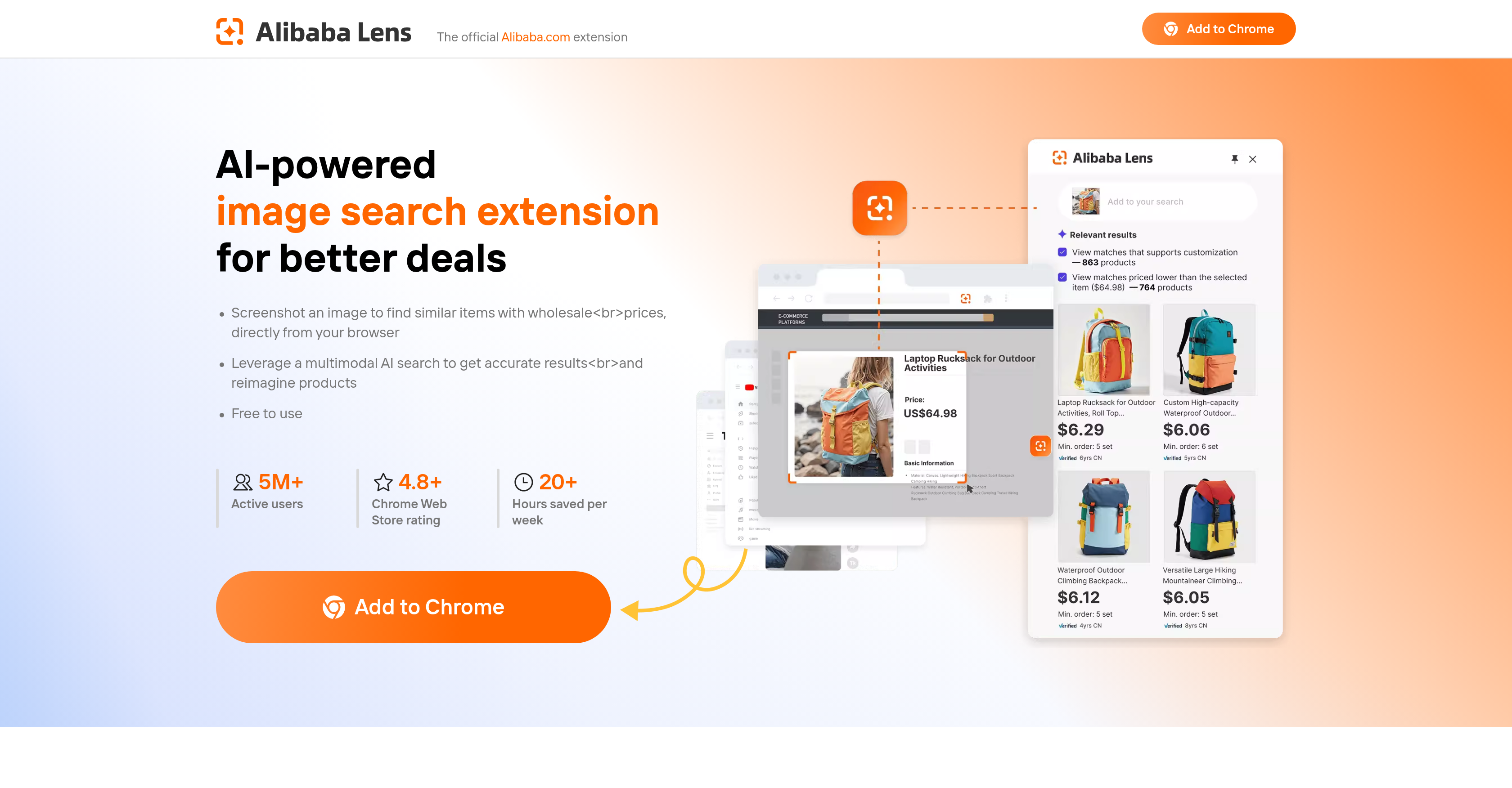 Alibaba Lens - Screenshot showing the interface and features of this AI tool