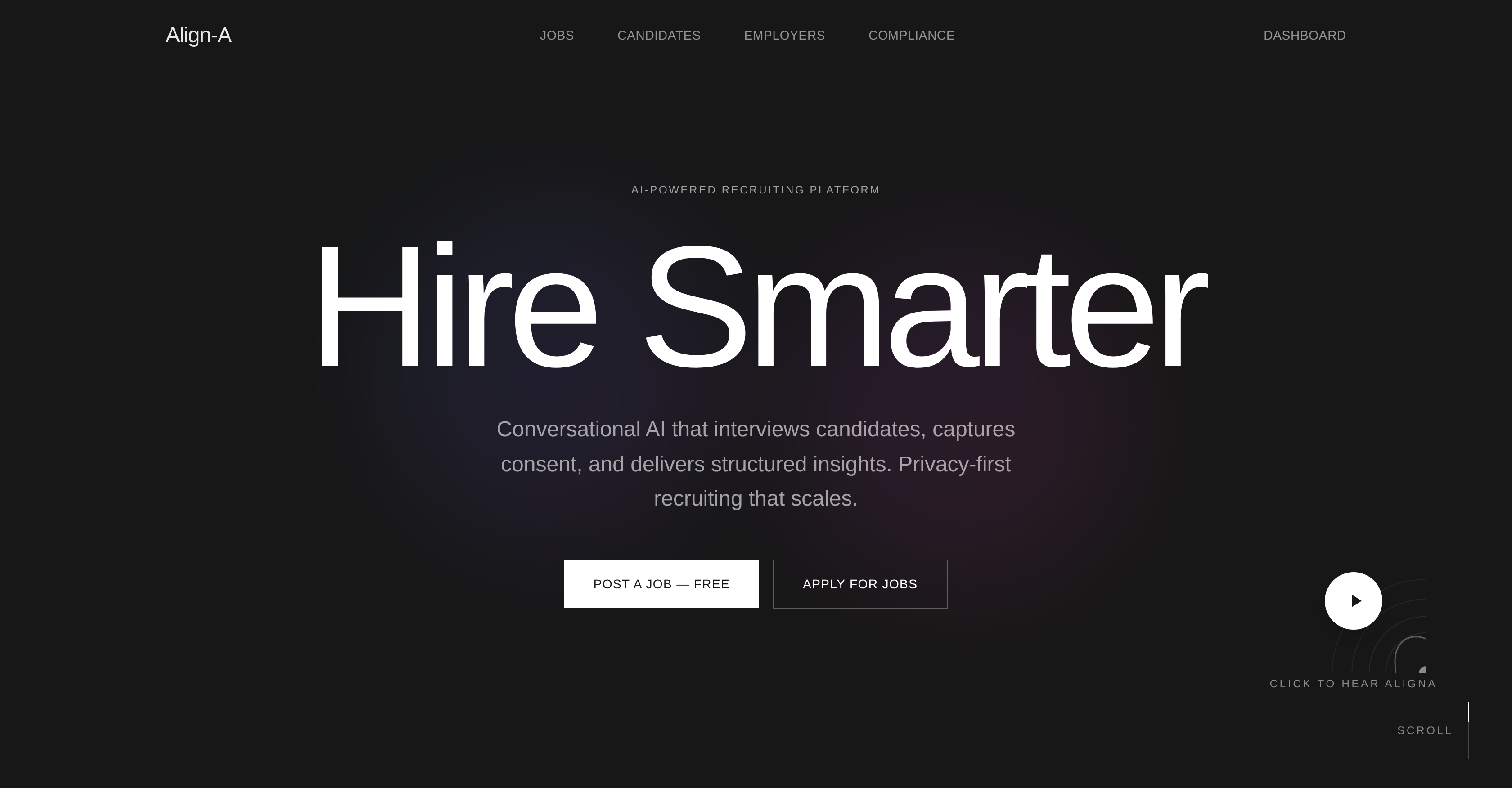 Align-A - Screenshot showing the interface and features of this AI tool