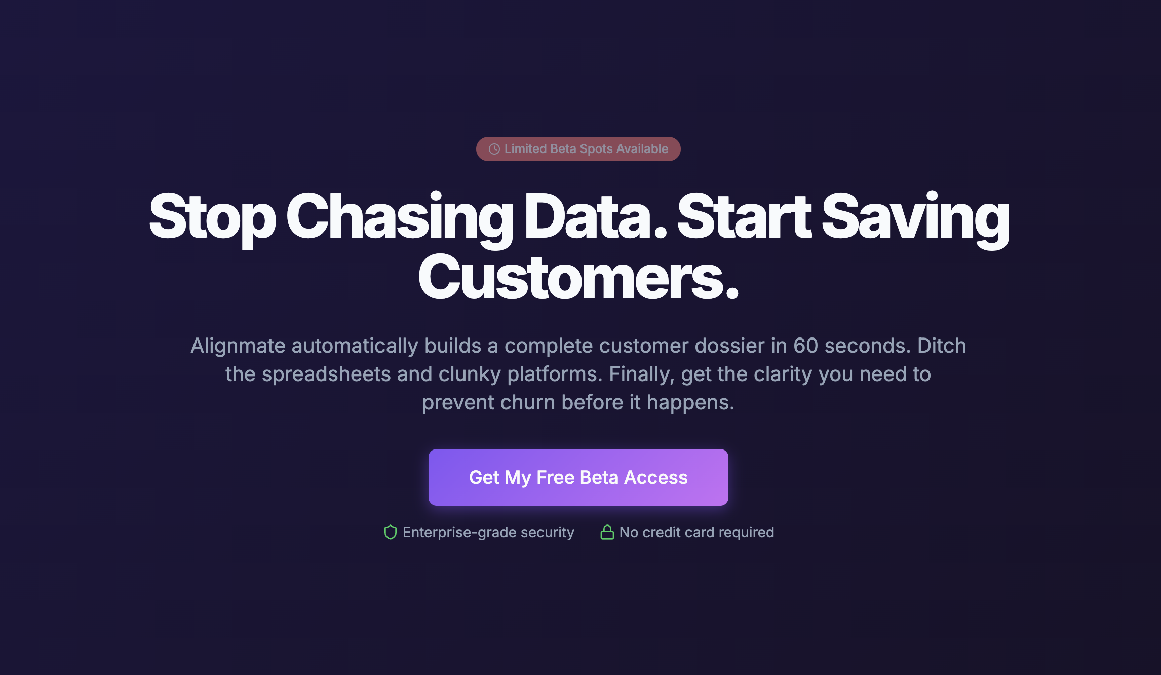 Alignmate — AI-Powered Customer Dossiersv1.1 - Screenshot showing the interface and features of this AI tool