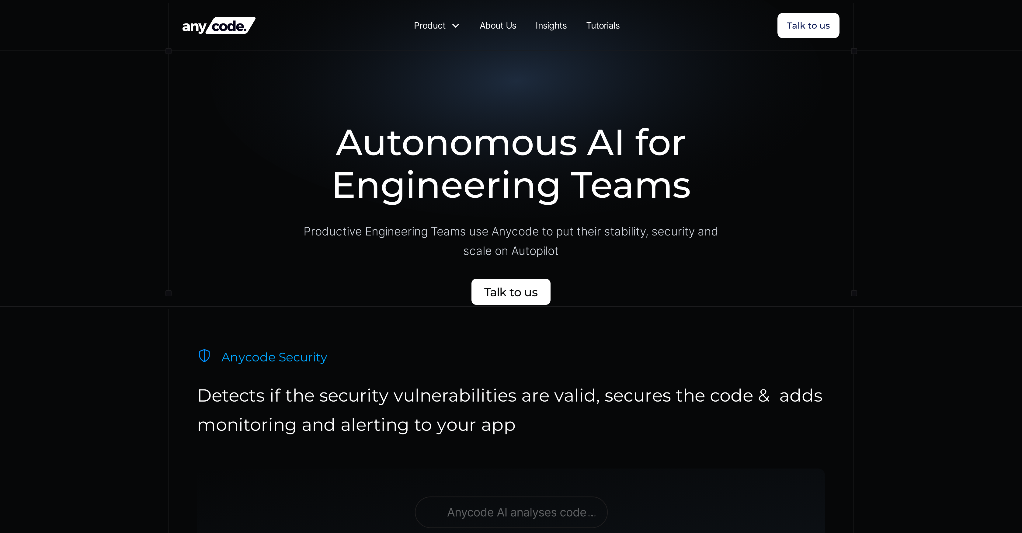 Anycode AI - Screenshot showing the interface and features of this AI tool