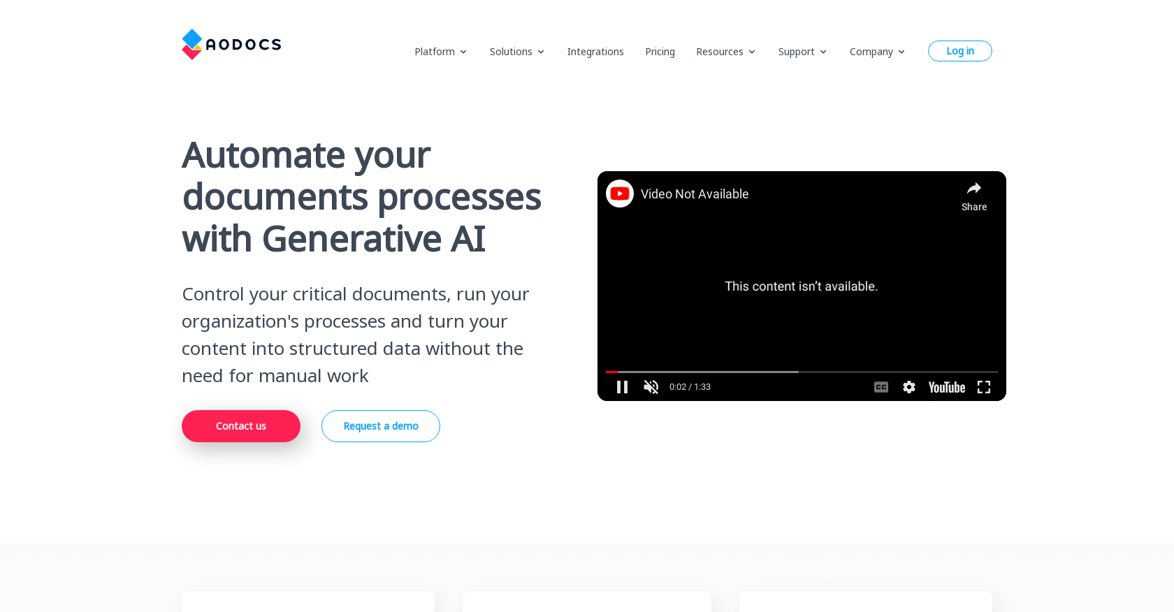 AODocs - Screenshot showing the interface and features of this AI tool