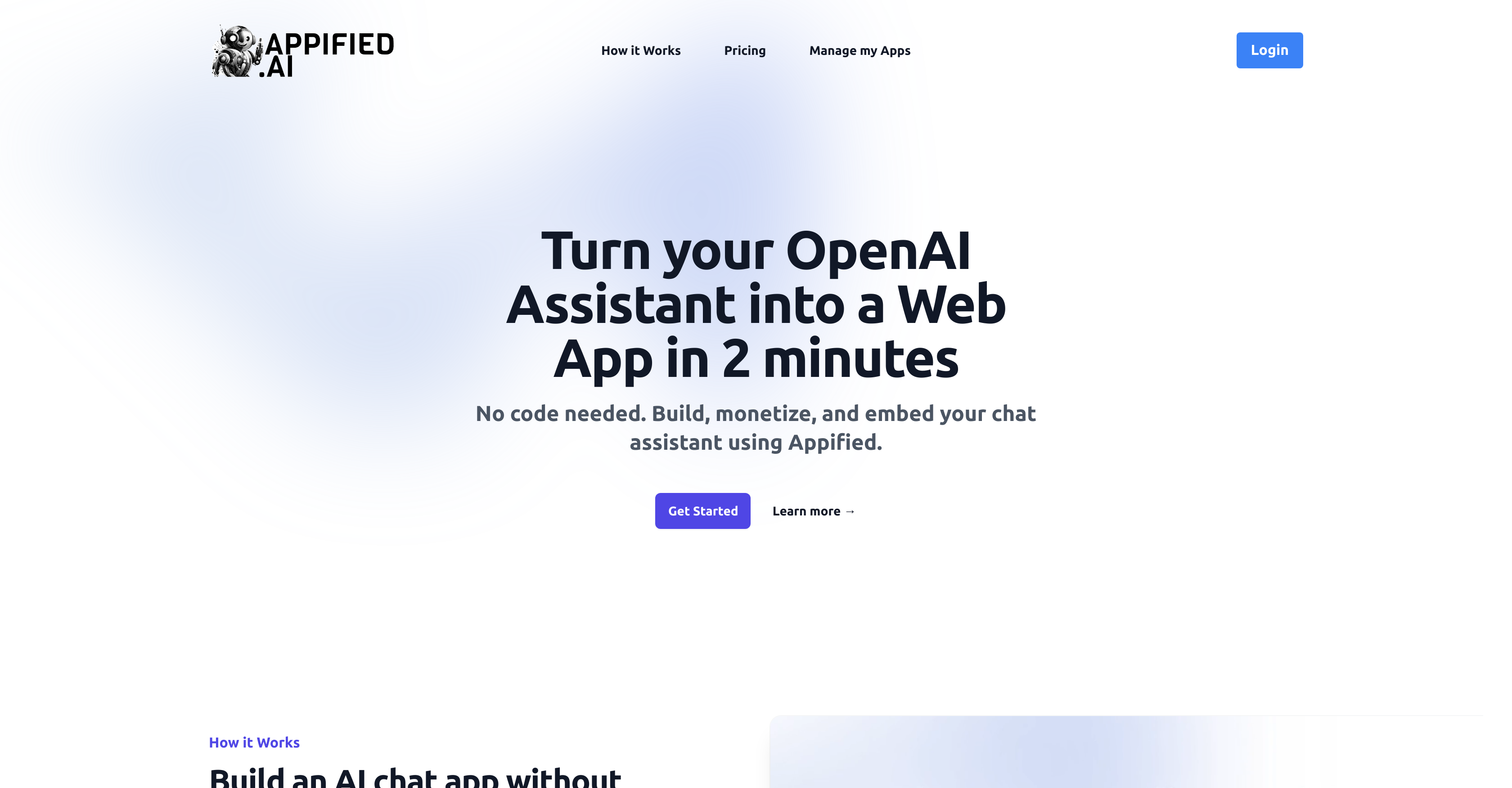 Appified.ai - Screenshot showing the interface and features of this AI tool