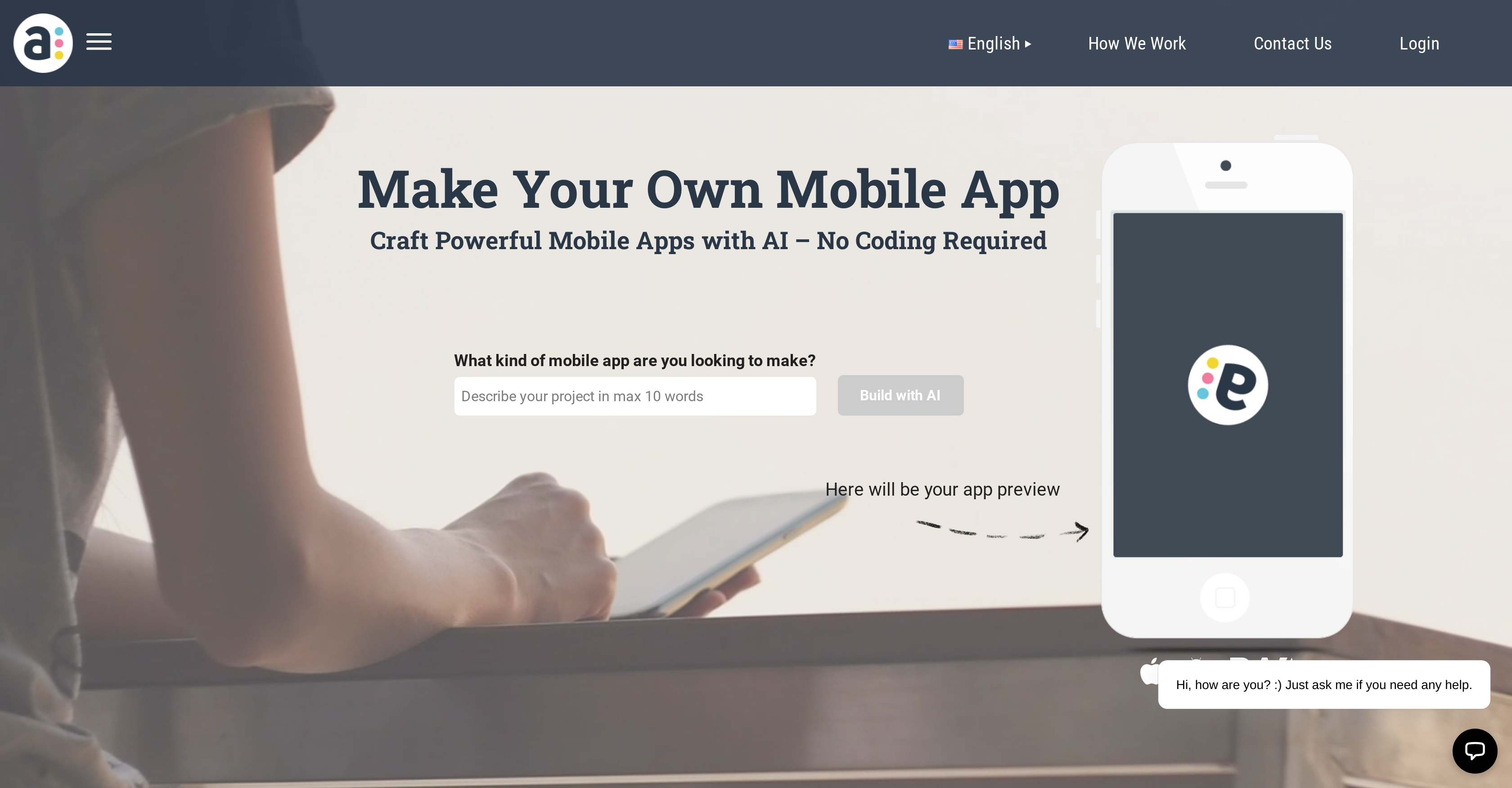 AppsMakerStore - Screenshot showing the interface and features of this AI tool