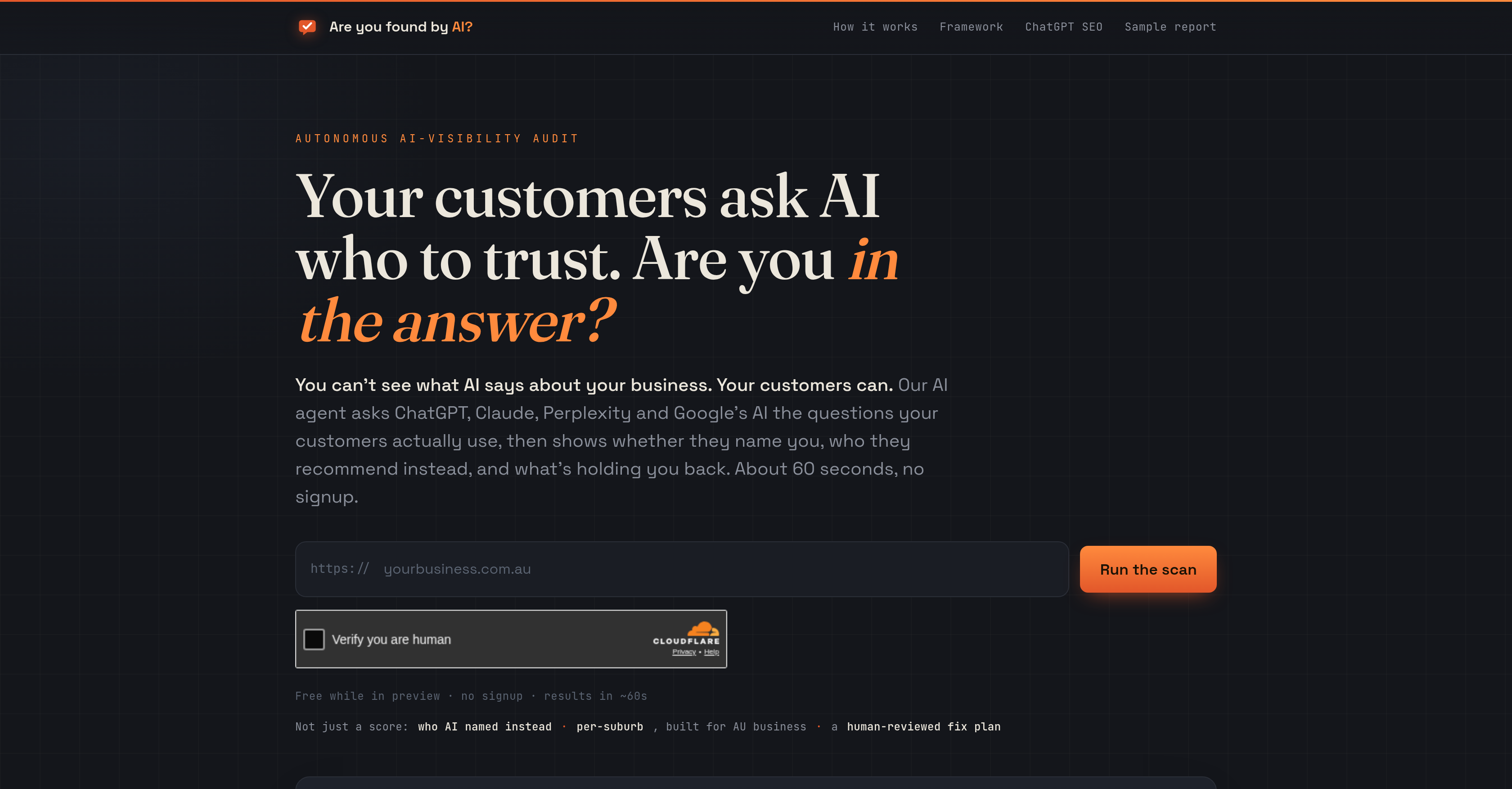 Are you found by AI? - Screenshot showing the interface and features of this AI tool