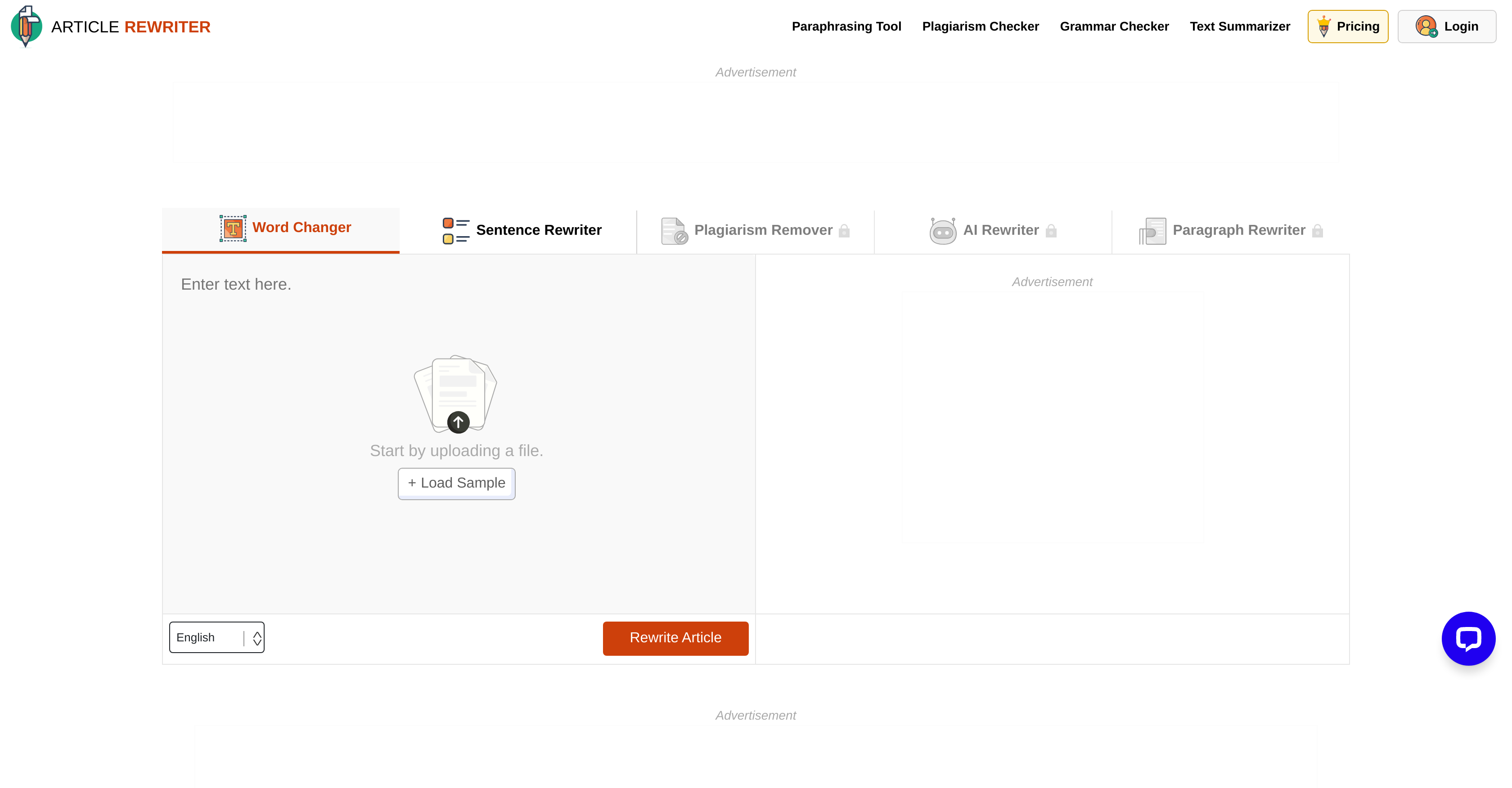 ArticleRewriter - Screenshot showing the interface and features of this AI tool