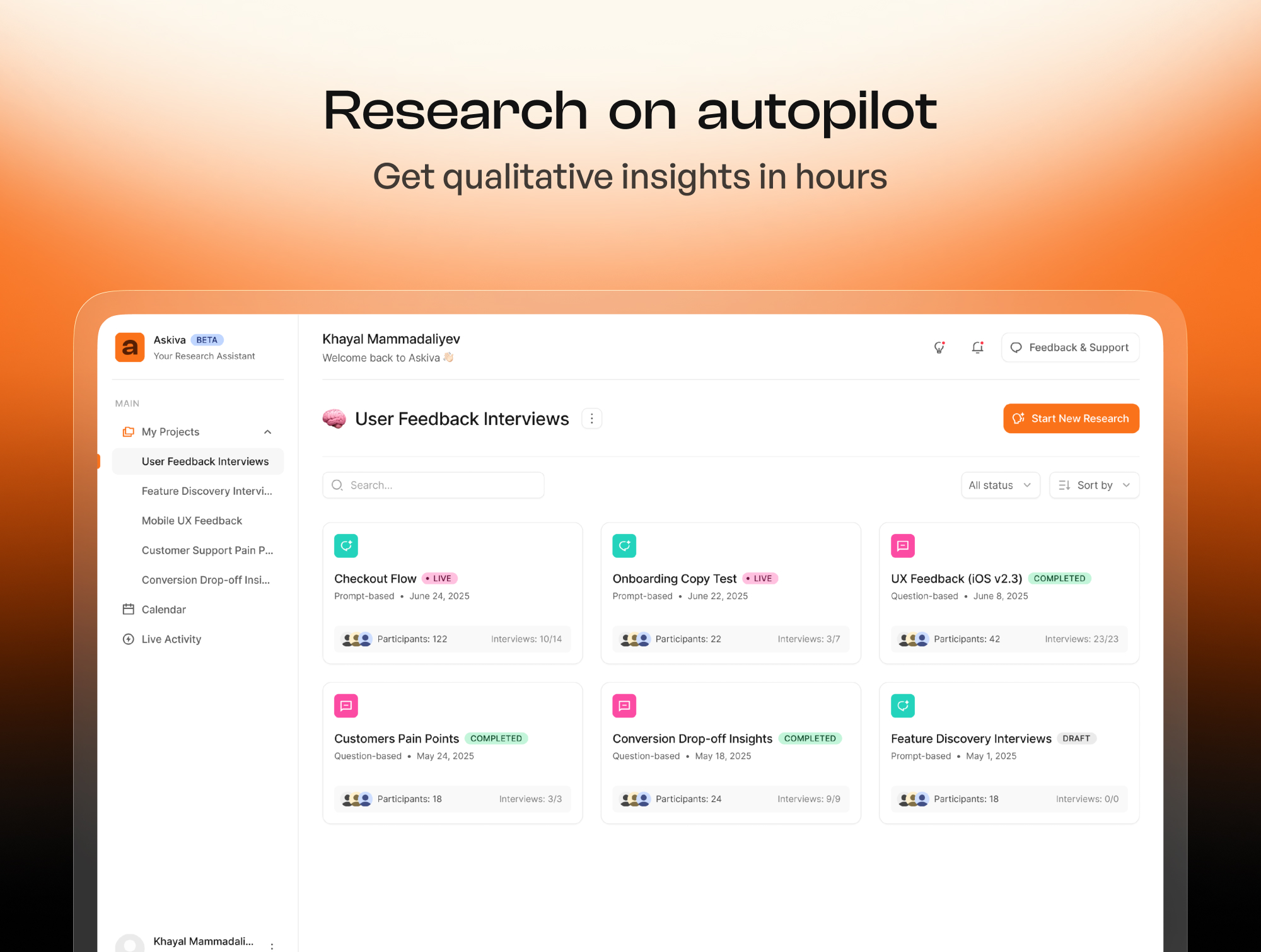 Askiva AI - Screenshot showing the interface and features of this AI tool