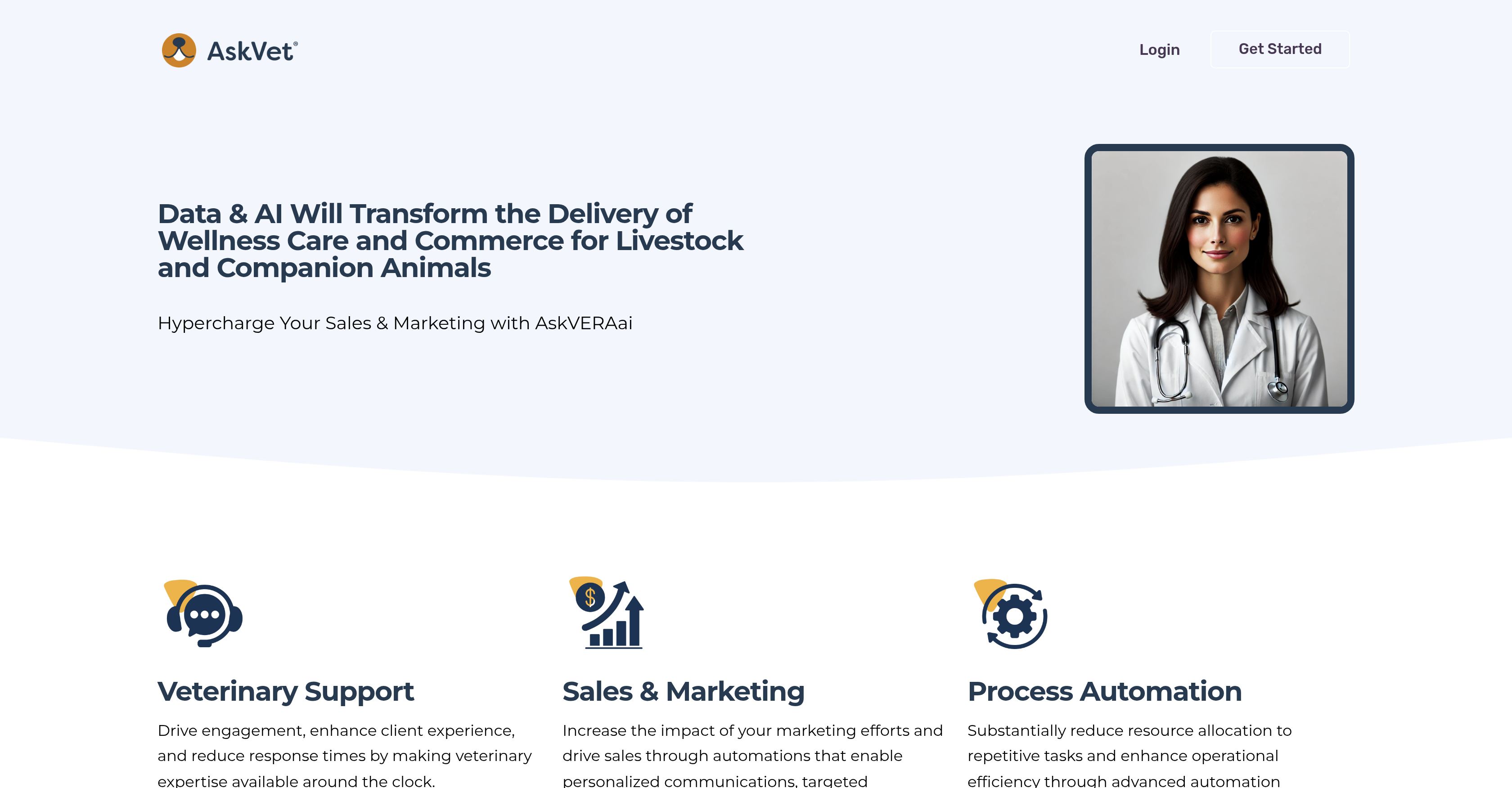 AskVet - Screenshot showing the interface and features of this AI tool