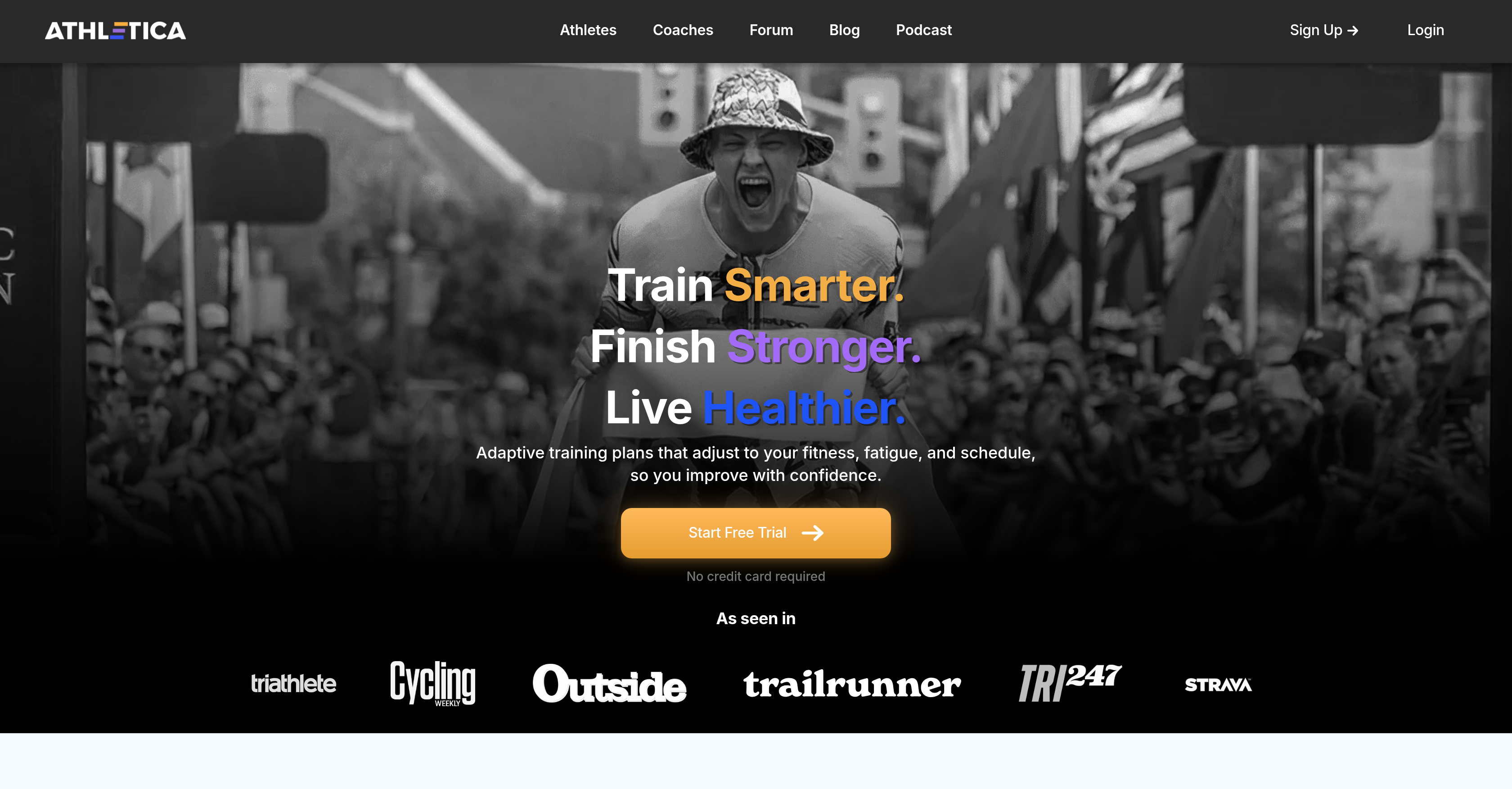 Athletica.ai - Screenshot showing the interface and features of this AI tool