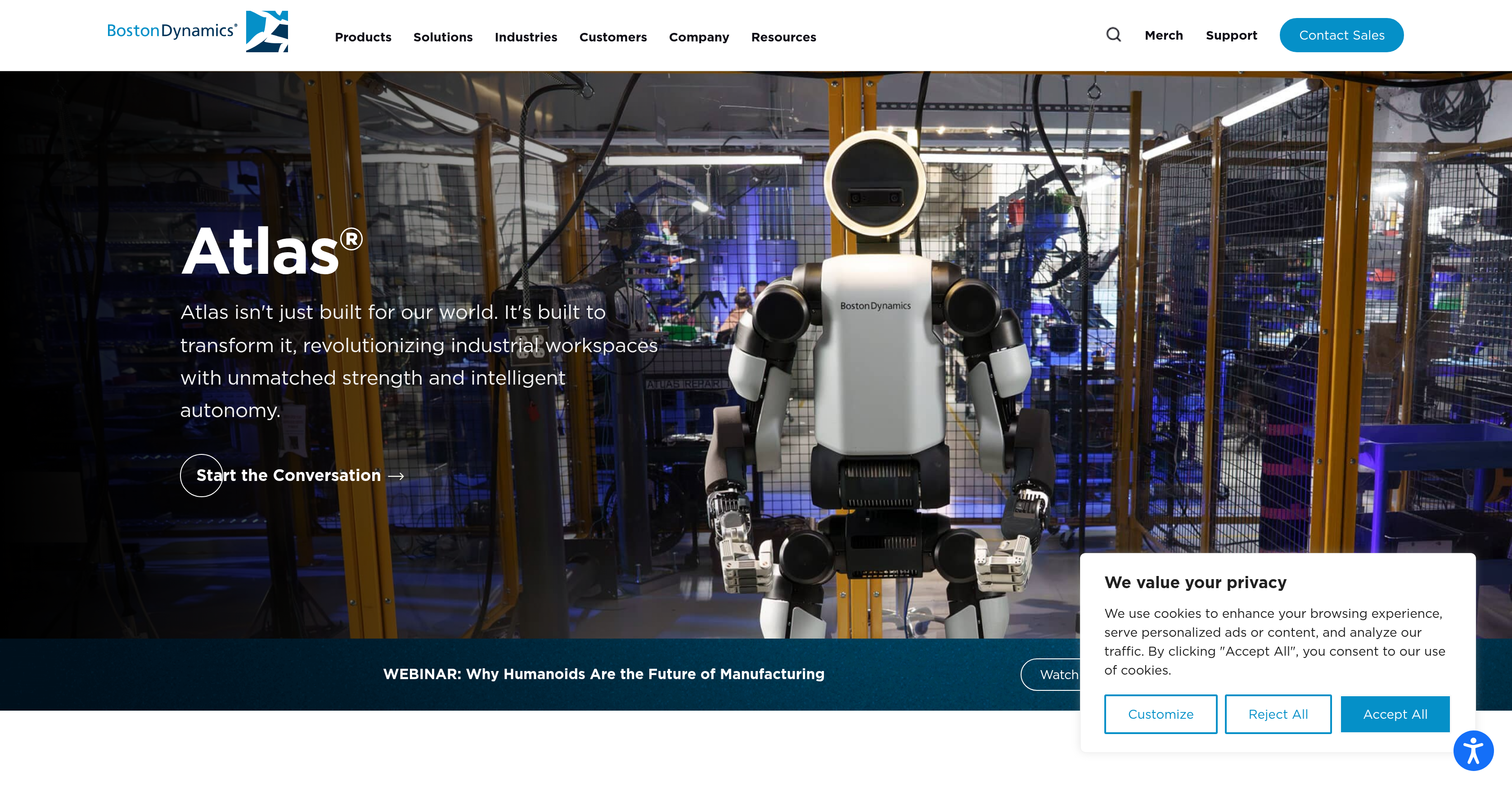 Atlas | Boston Dynamics - Screenshot showing the interface and features of this AI tool