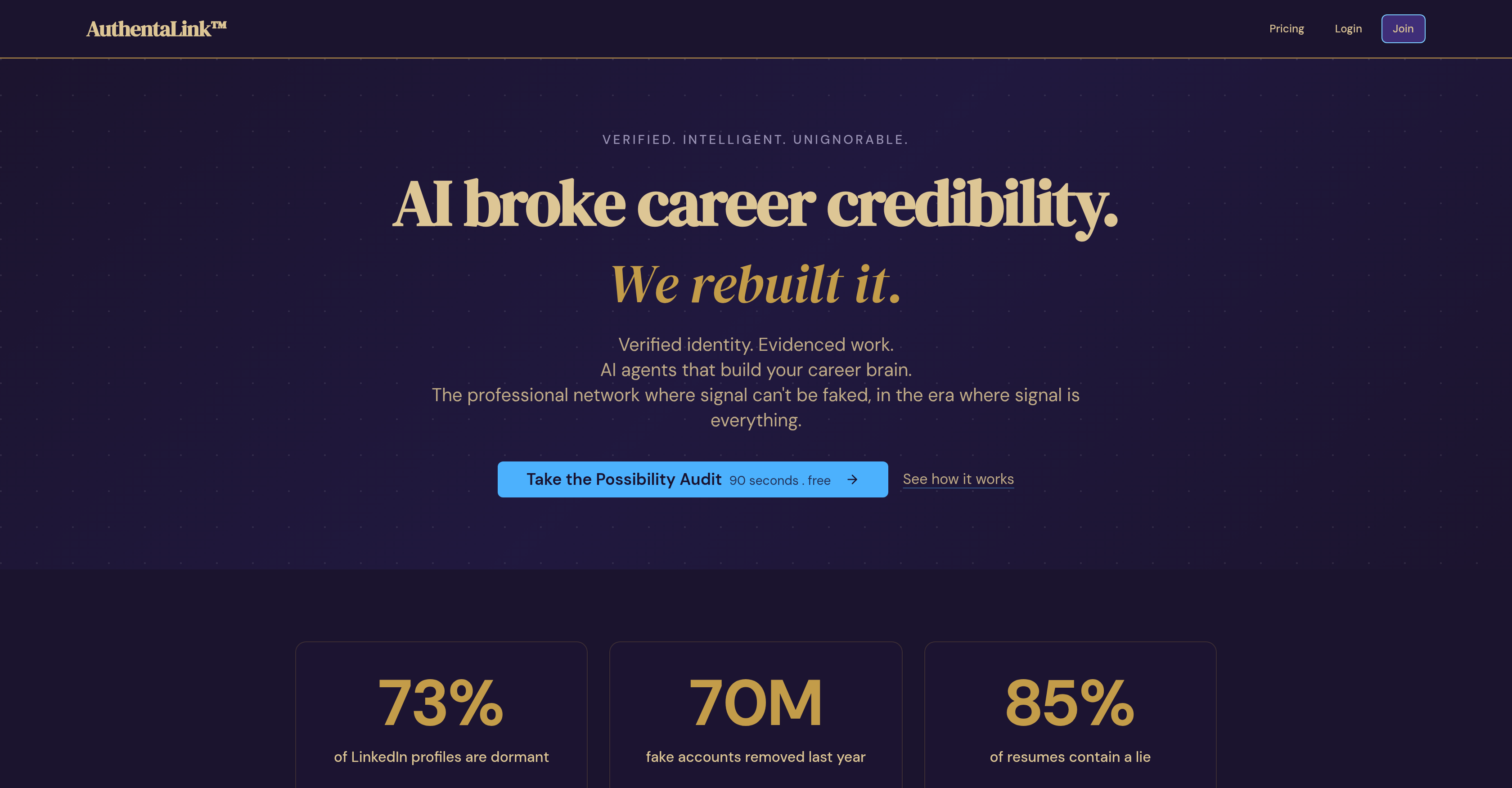 AuthentaLink - Screenshot showing the interface and features of this AI tool