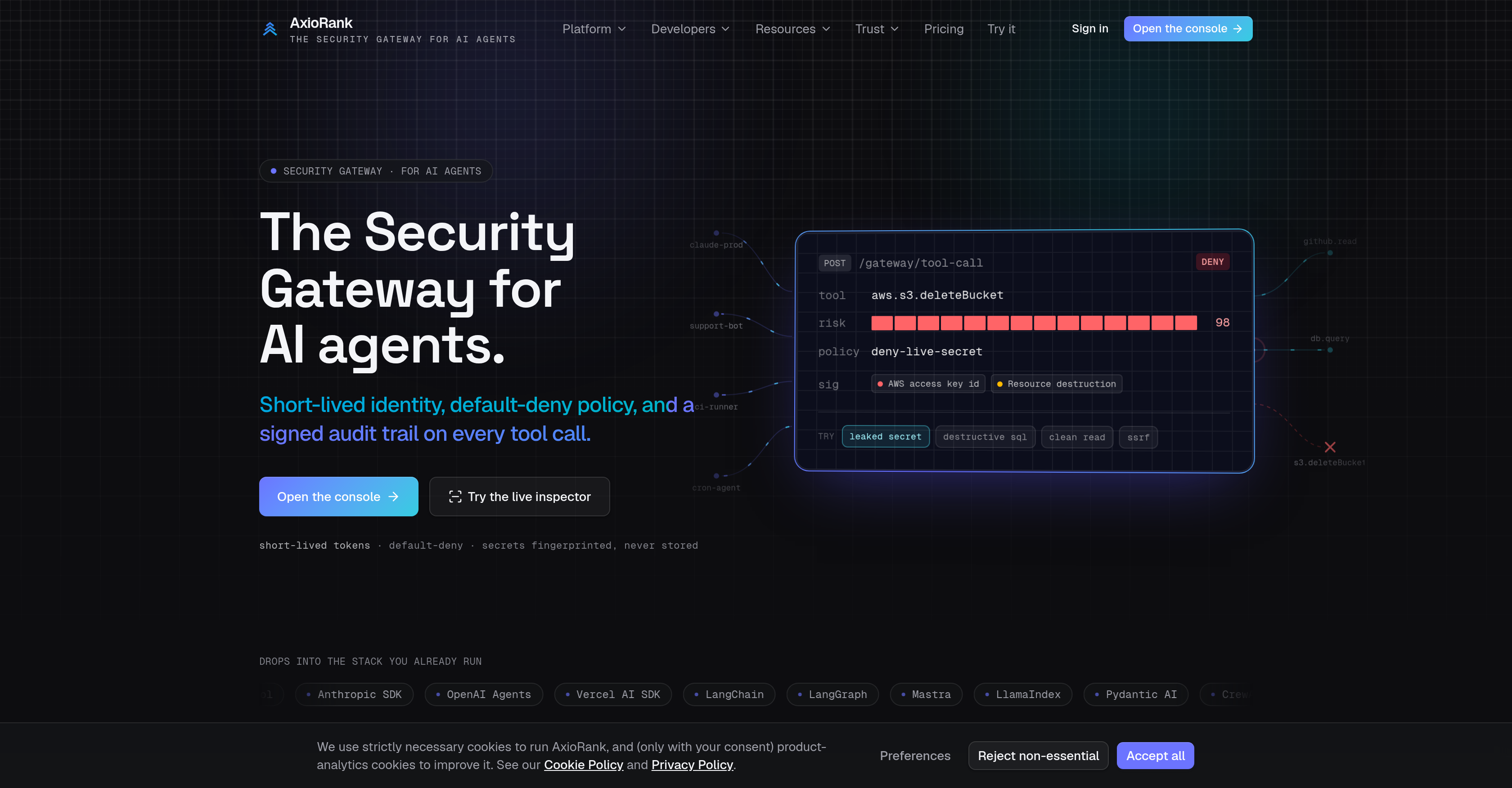 AxioRank - Screenshot showing the interface and features of this AI tool