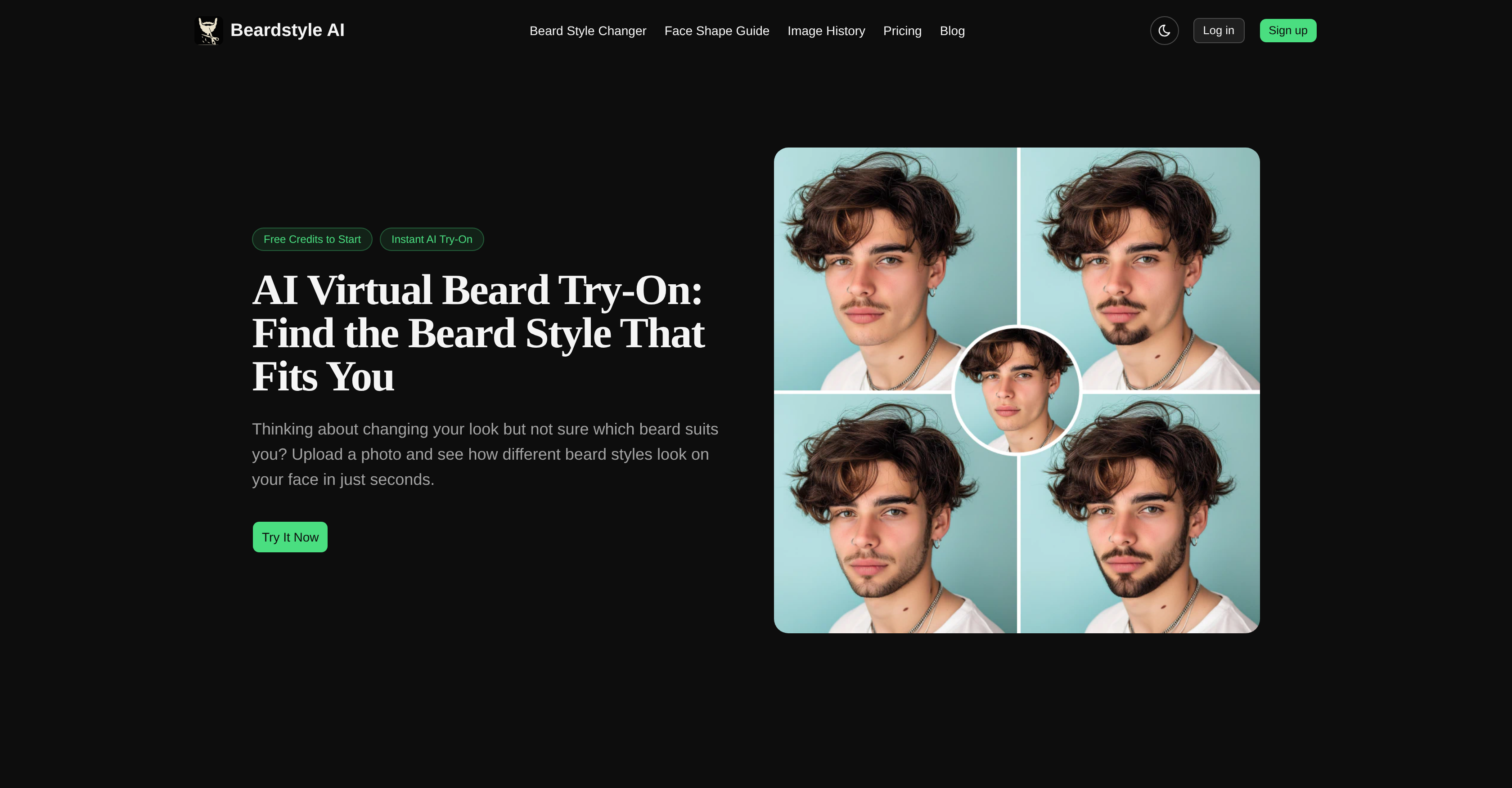 Beardstyle AI - Screenshot showing the interface and features of this AI tool