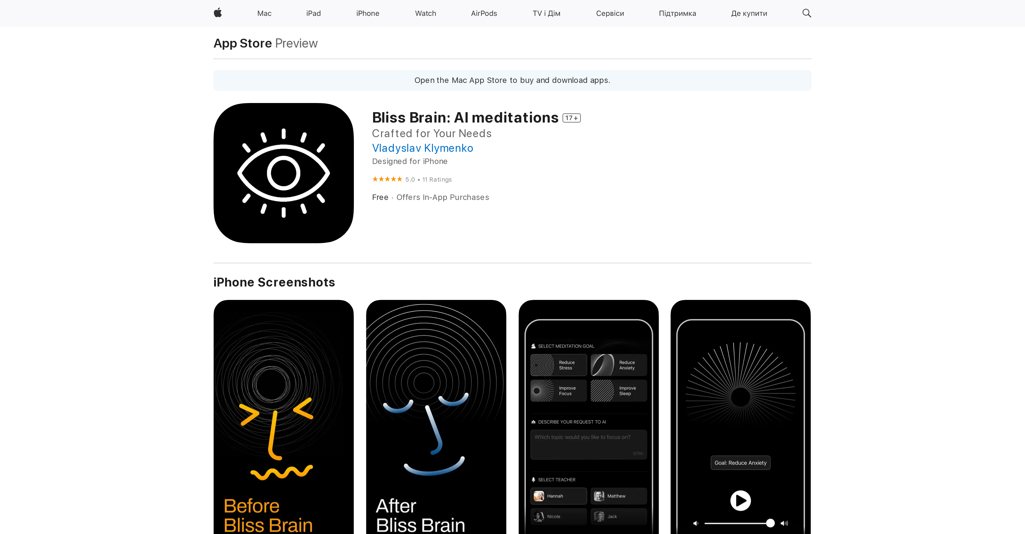 Bliss Brain - Screenshot showing the interface and features of this AI tool