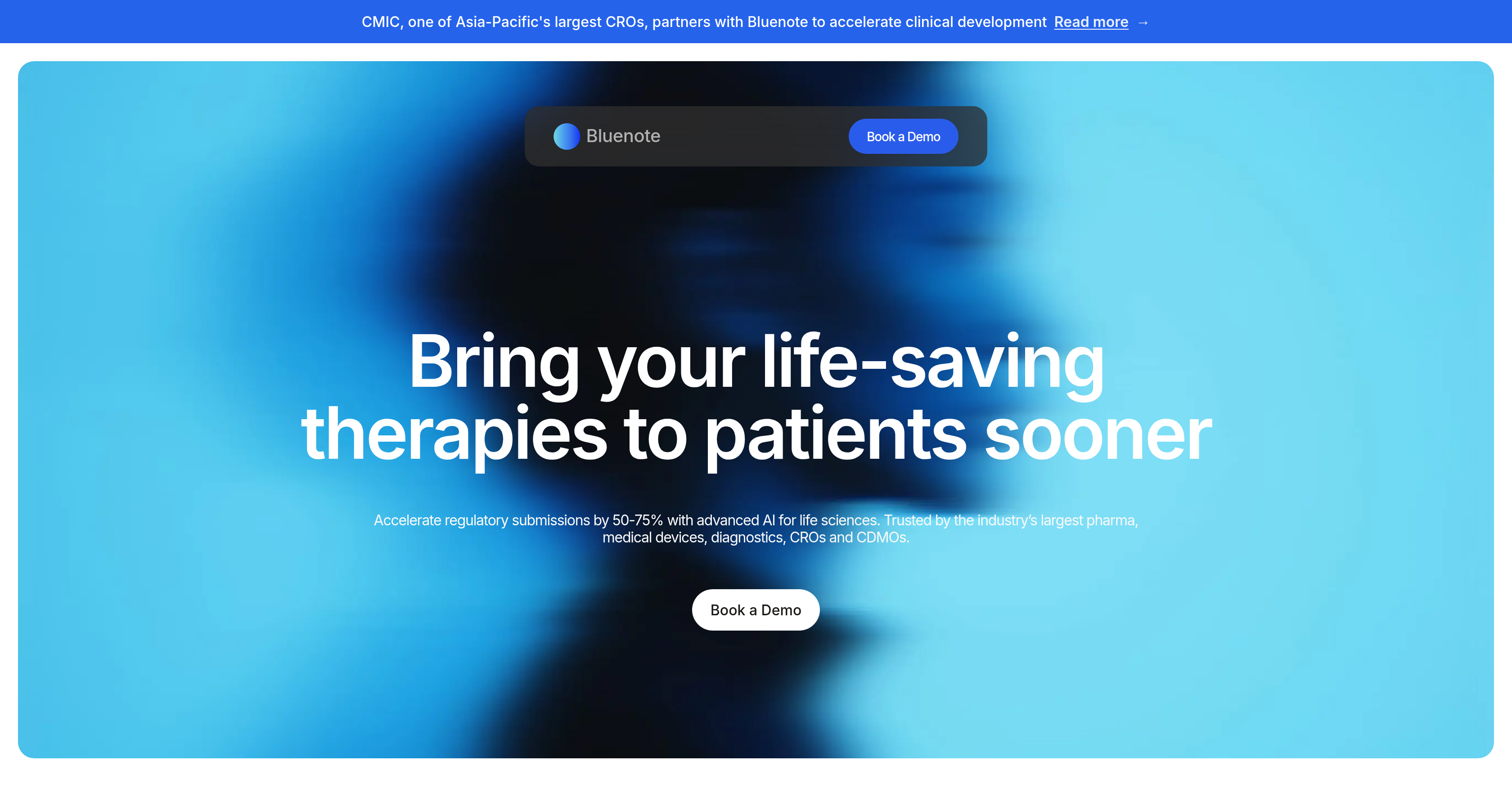 Bluenote - Screenshot showing the interface and features of this AI tool