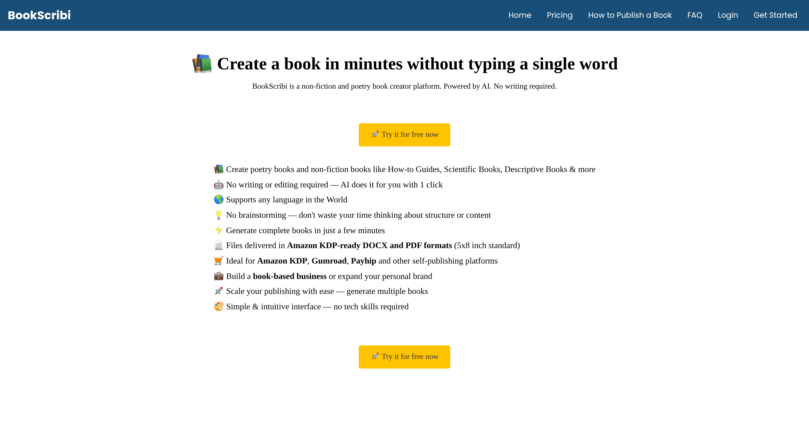 BookScribiv1.2 - Screenshot showing the interface and features of this AI tool