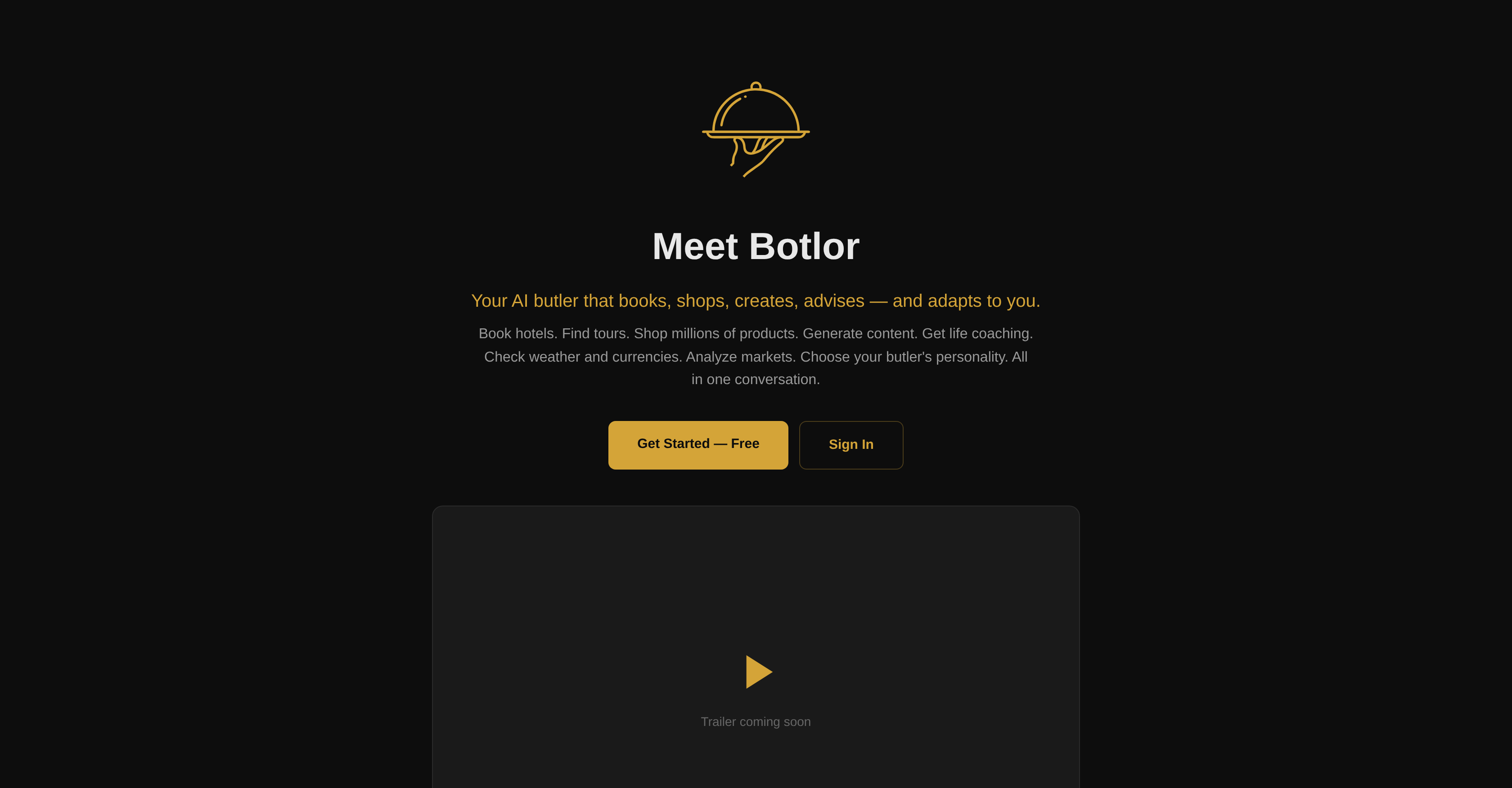 Botlor - Screenshot showing the interface and features of this AI tool