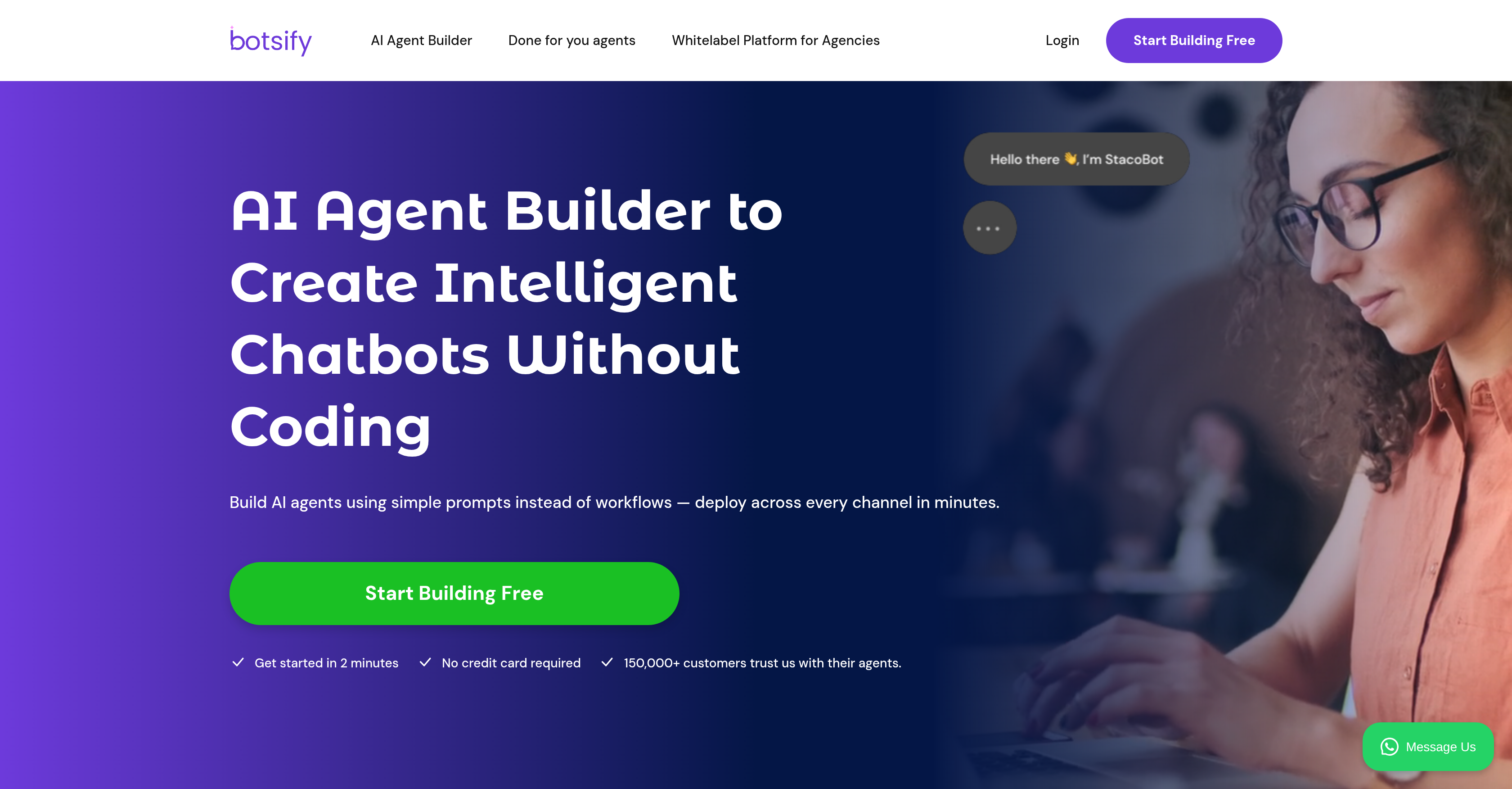 Botsify - Screenshot showing the interface and features of this AI tool