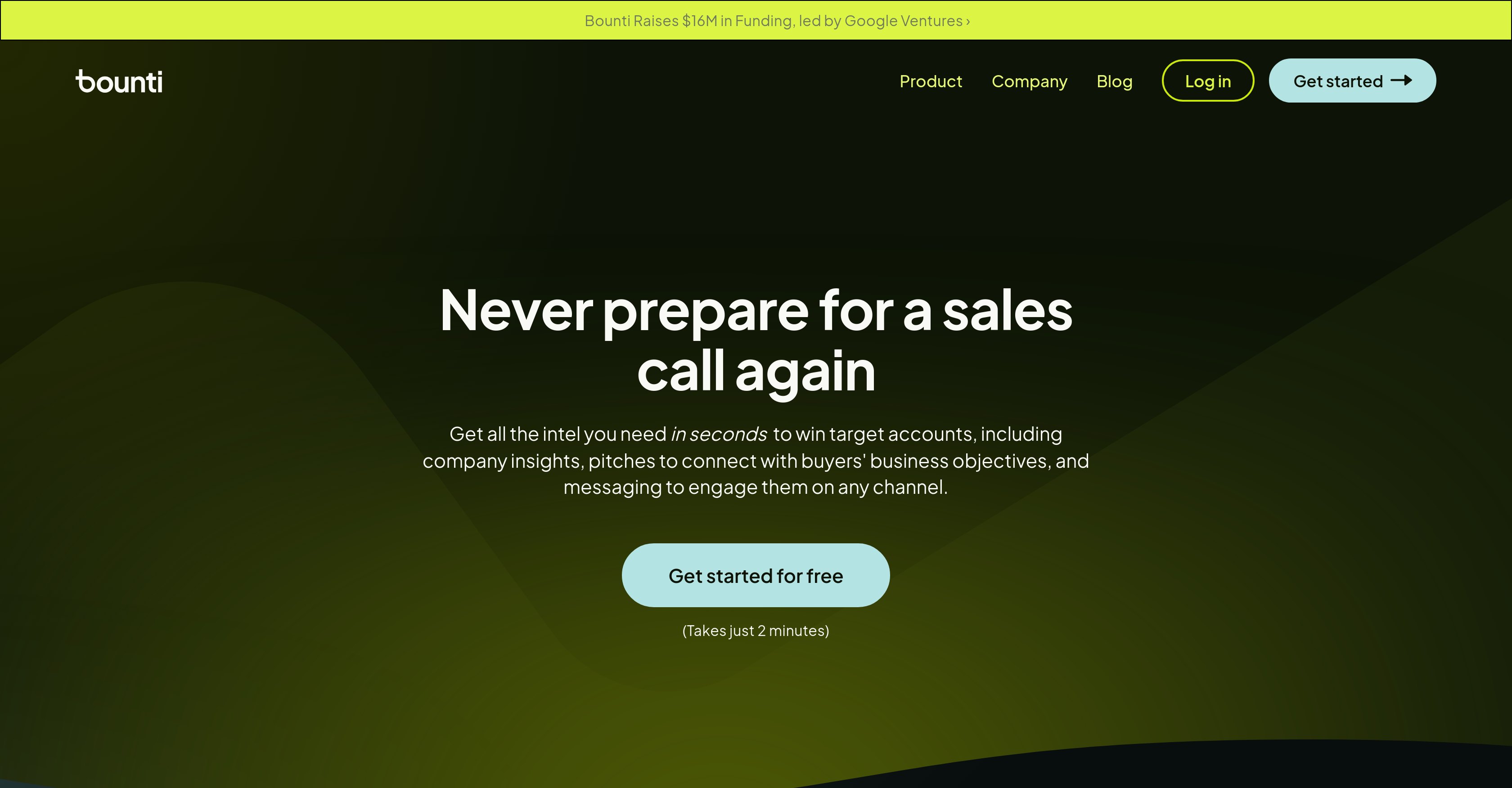 Bounti - Screenshot showing the interface and features of this AI tool