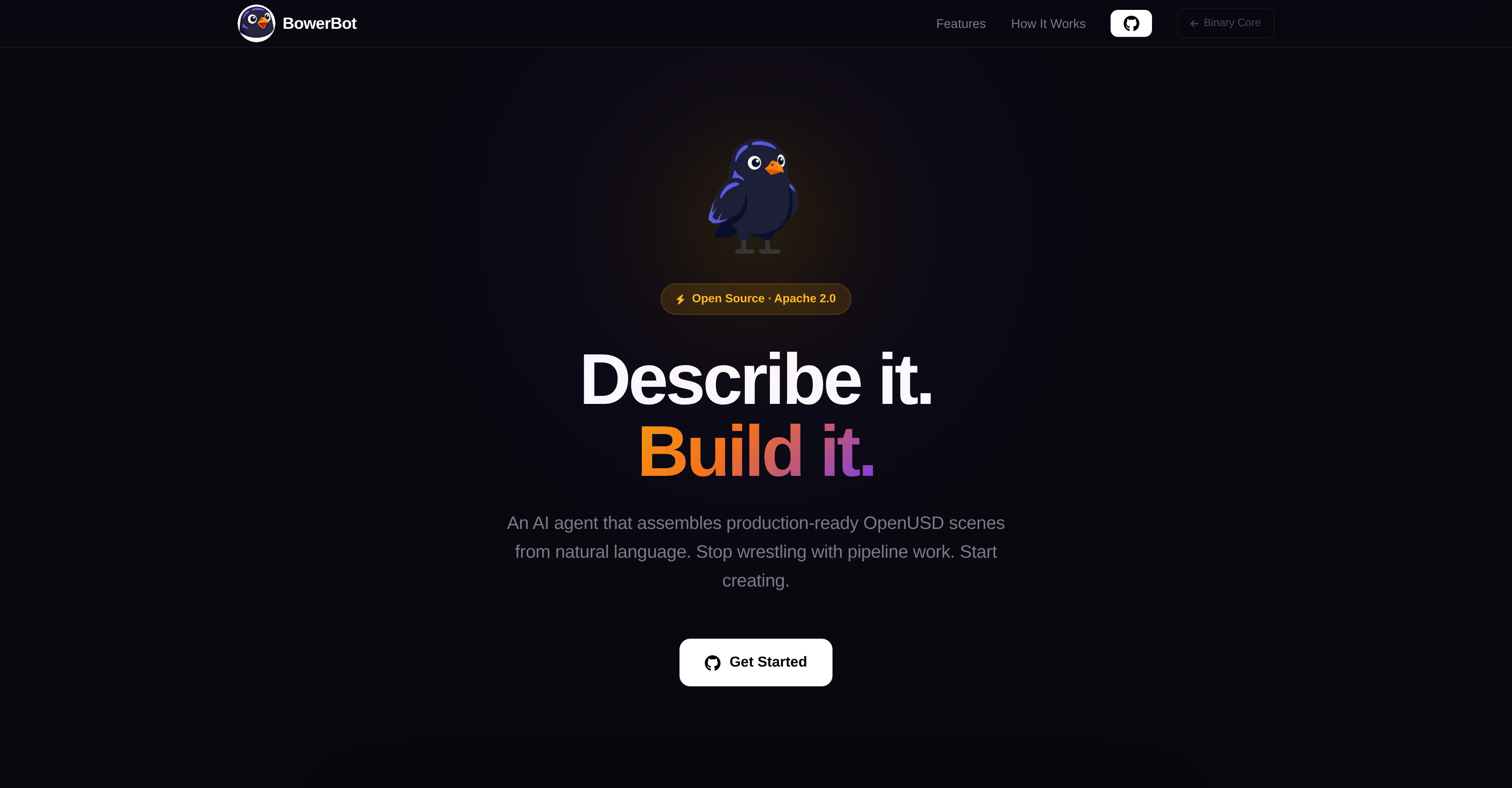 BowerBot - Screenshot showing the interface and features of this AI tool