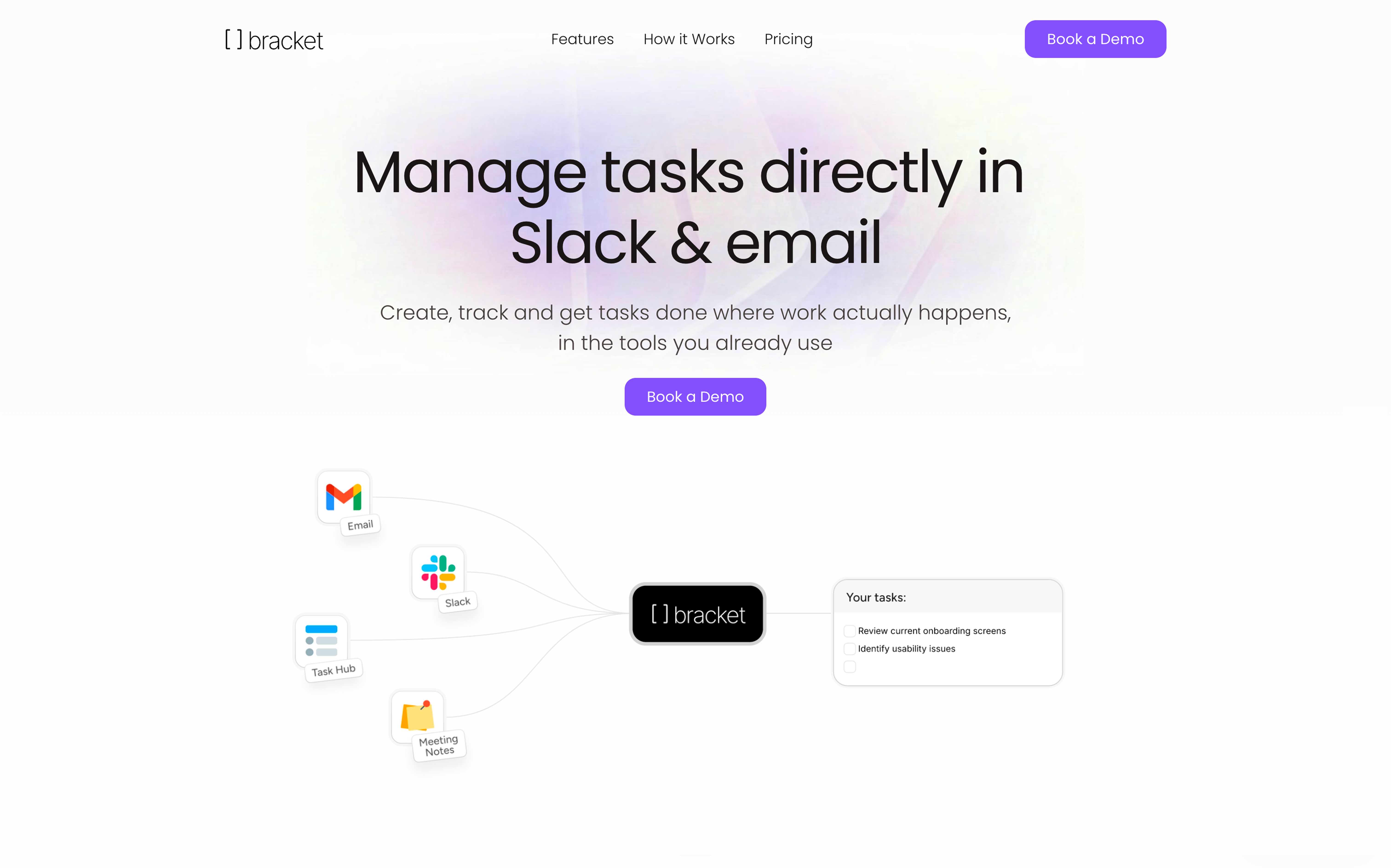 Bracket - Screenshot showing the interface and features of this AI tool