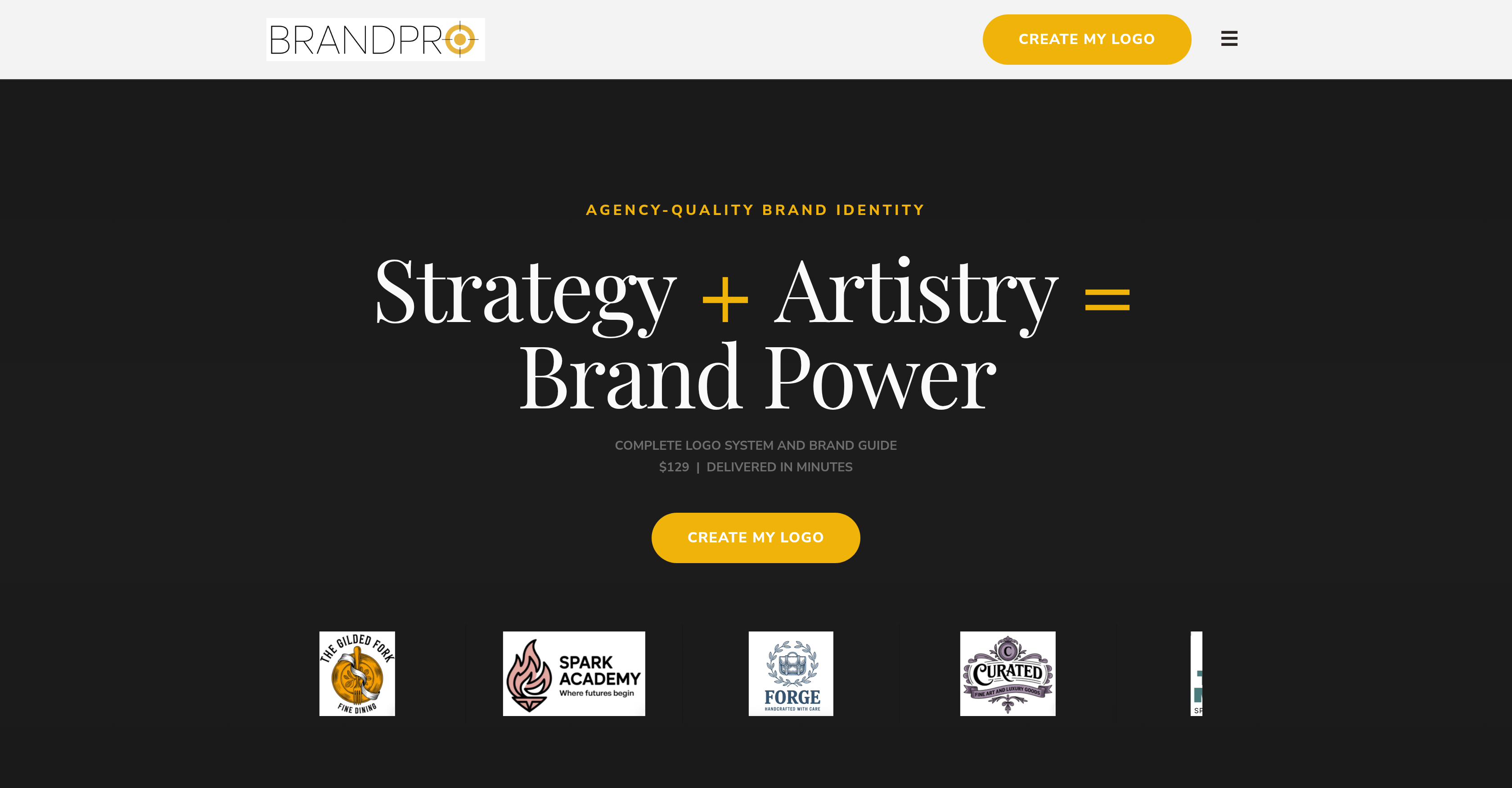 BrandPro - Screenshot showing the interface and features of this AI tool