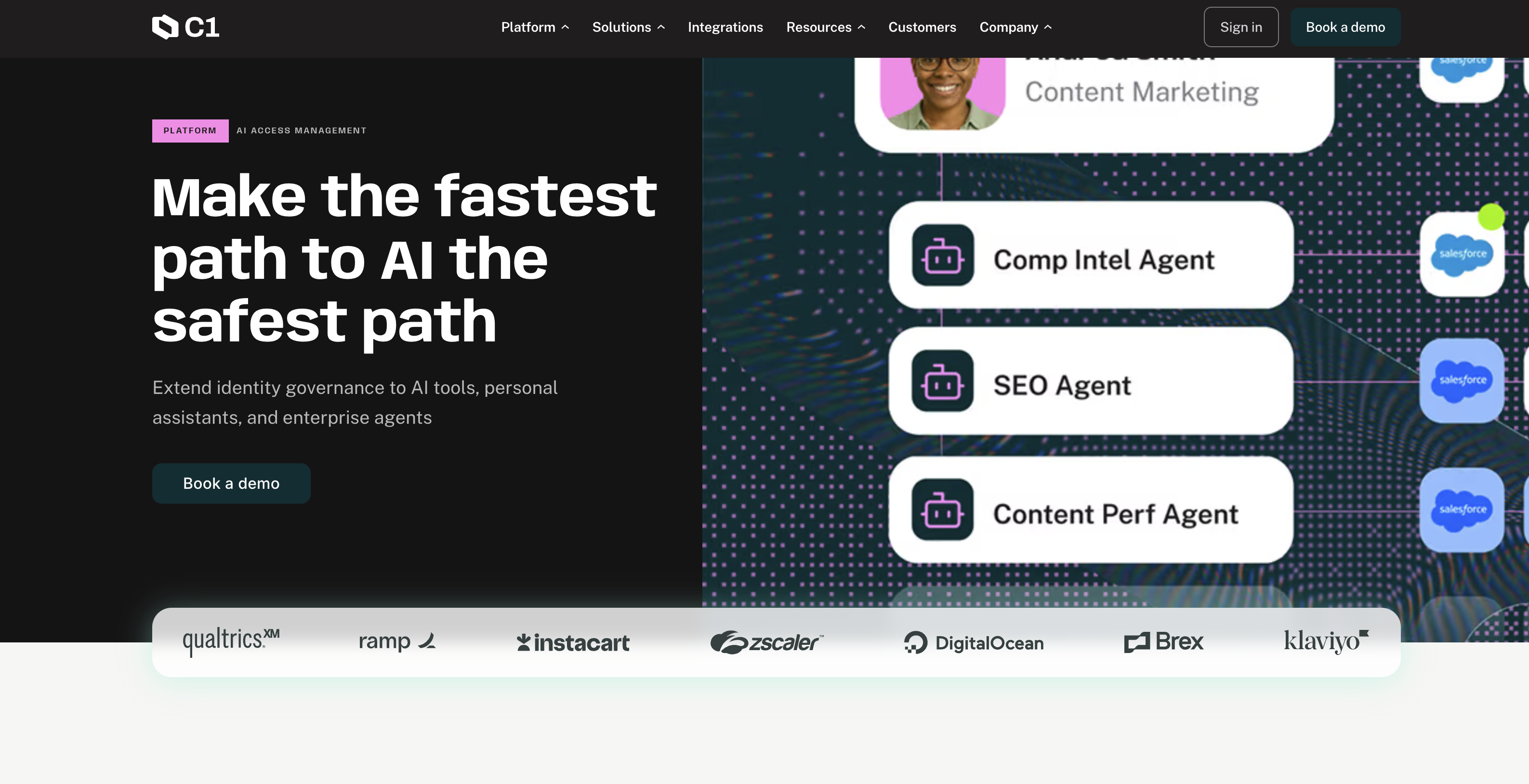 C1 - Screenshot showing the interface and features of this AI tool