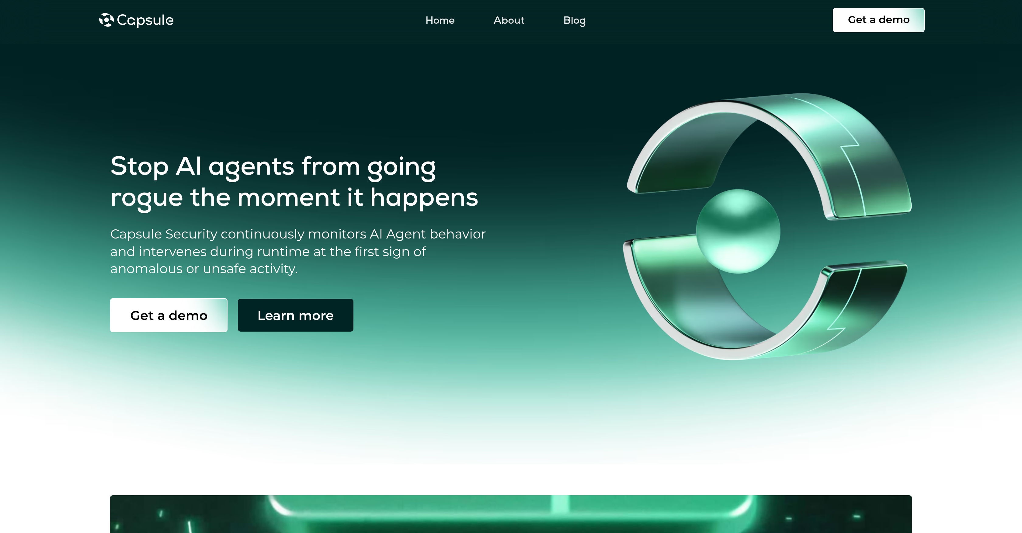 Capsule Security - Screenshot showing the interface and features of this AI tool