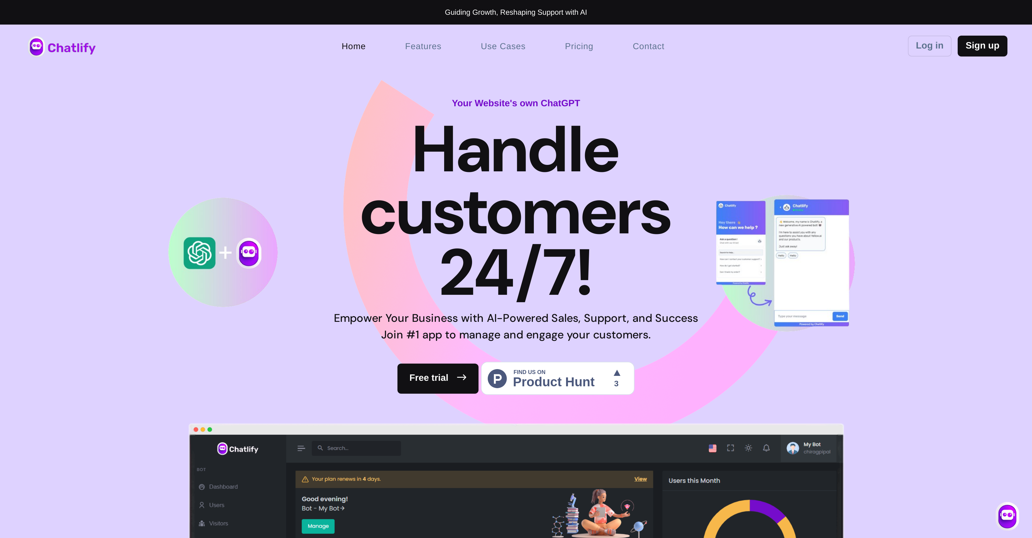 Chatlify - Screenshot showing the interface and features of this AI tool