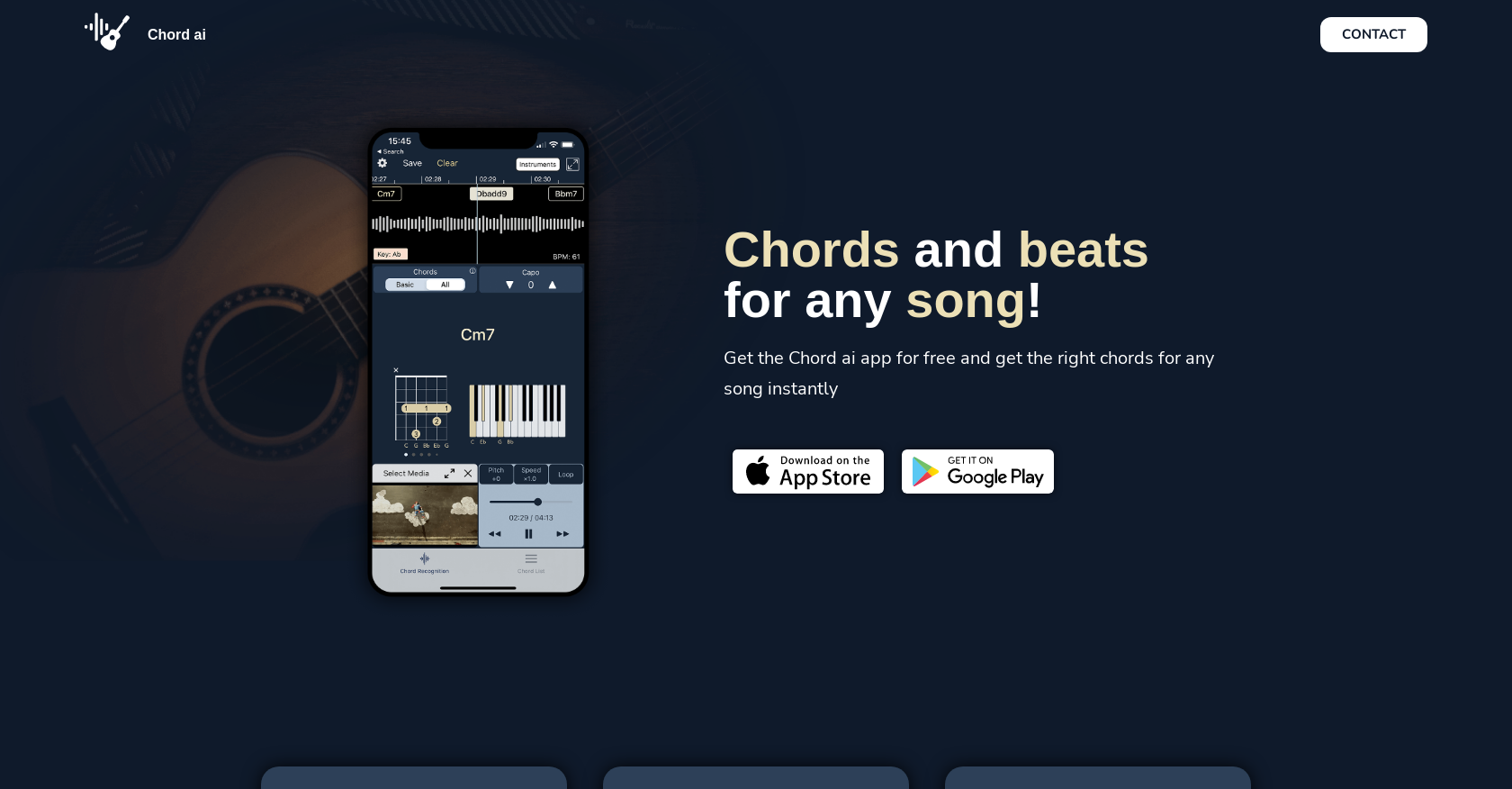 Chordai - Screenshot showing the interface and features of this AI tool